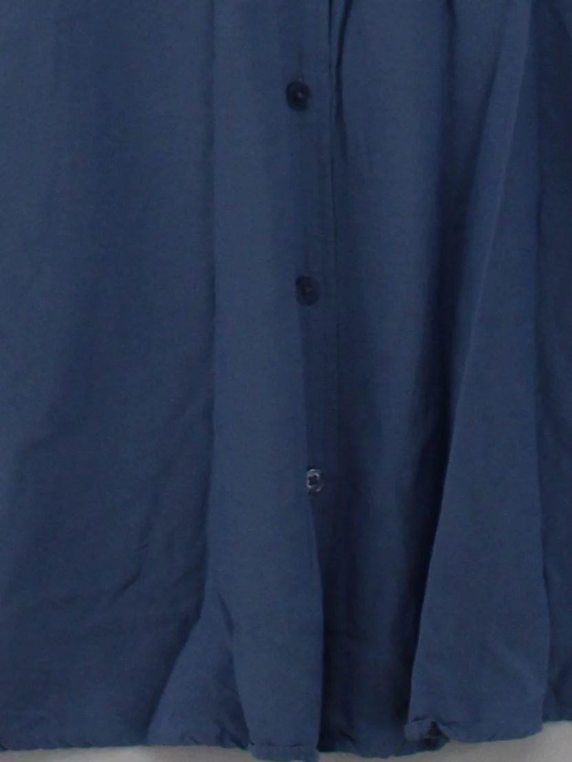 Uniqlo Shirt Mini Dress XS in Blue - Image 4