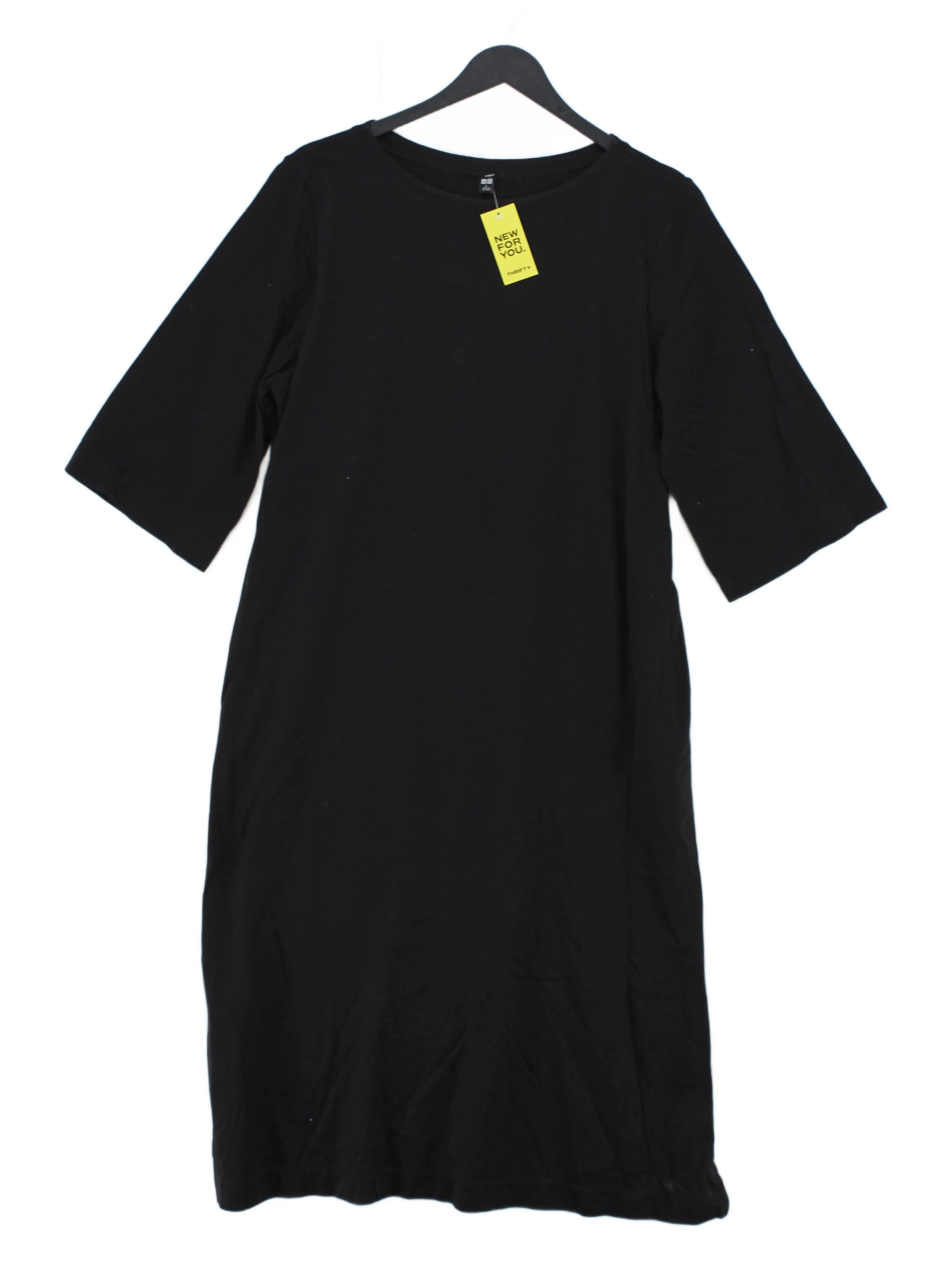 Uniqlo T-Shirt Maxi Dress L in Black