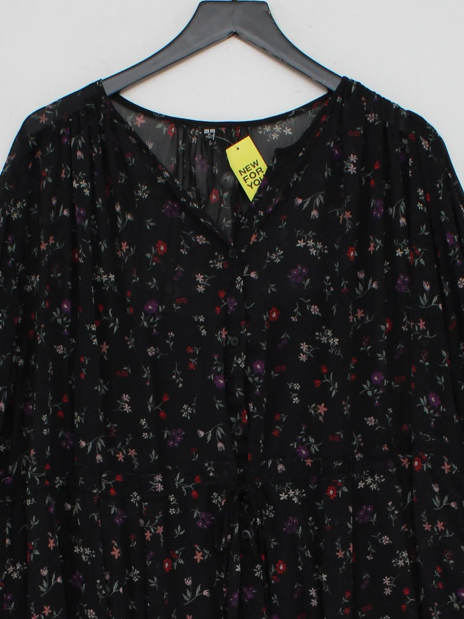 Uniqlo T-Shirt Maxi Dress XL in Black - Image 3