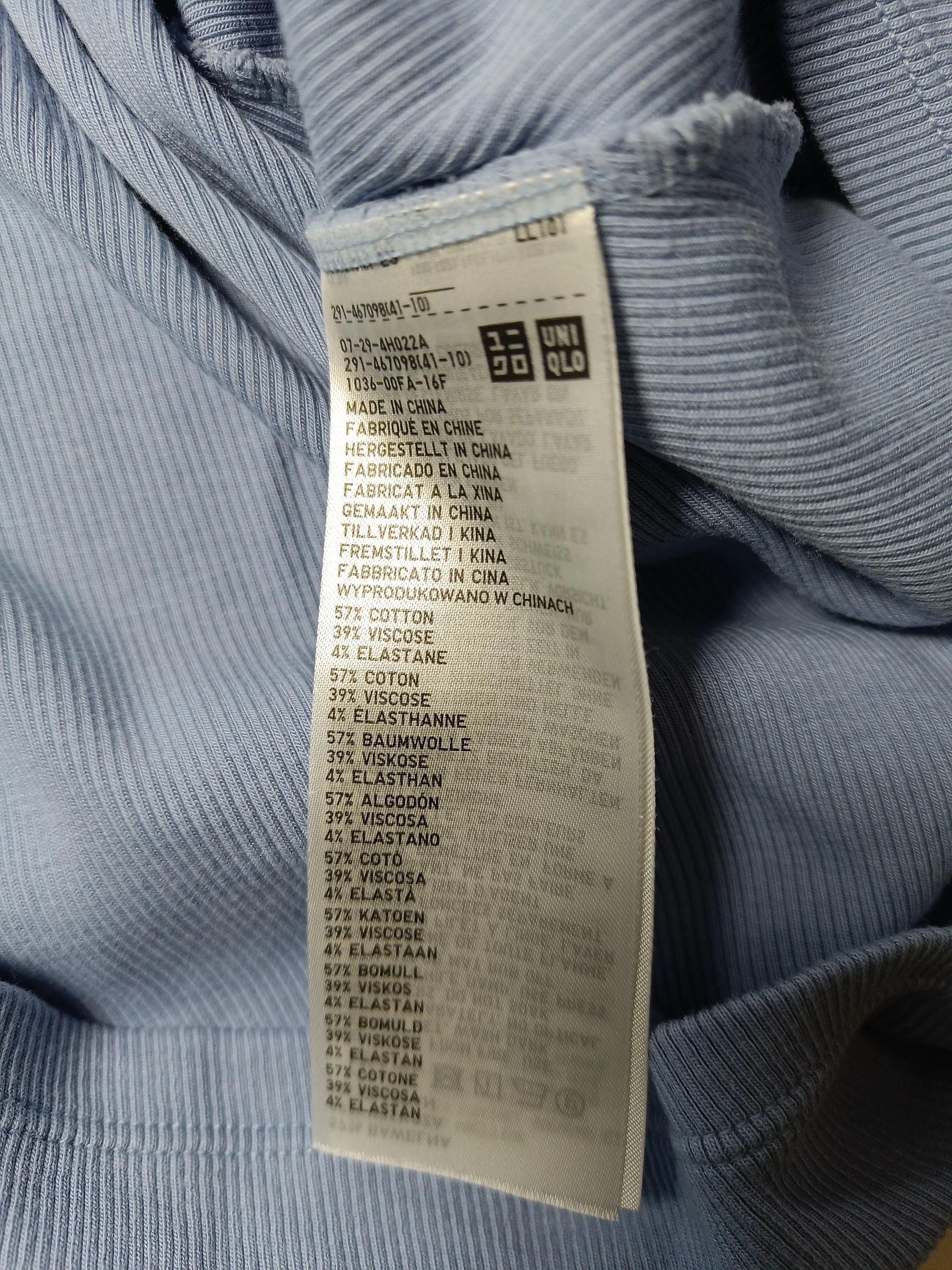 Uniqlo T-Shirt Midi Dress M in Blue - Image 6