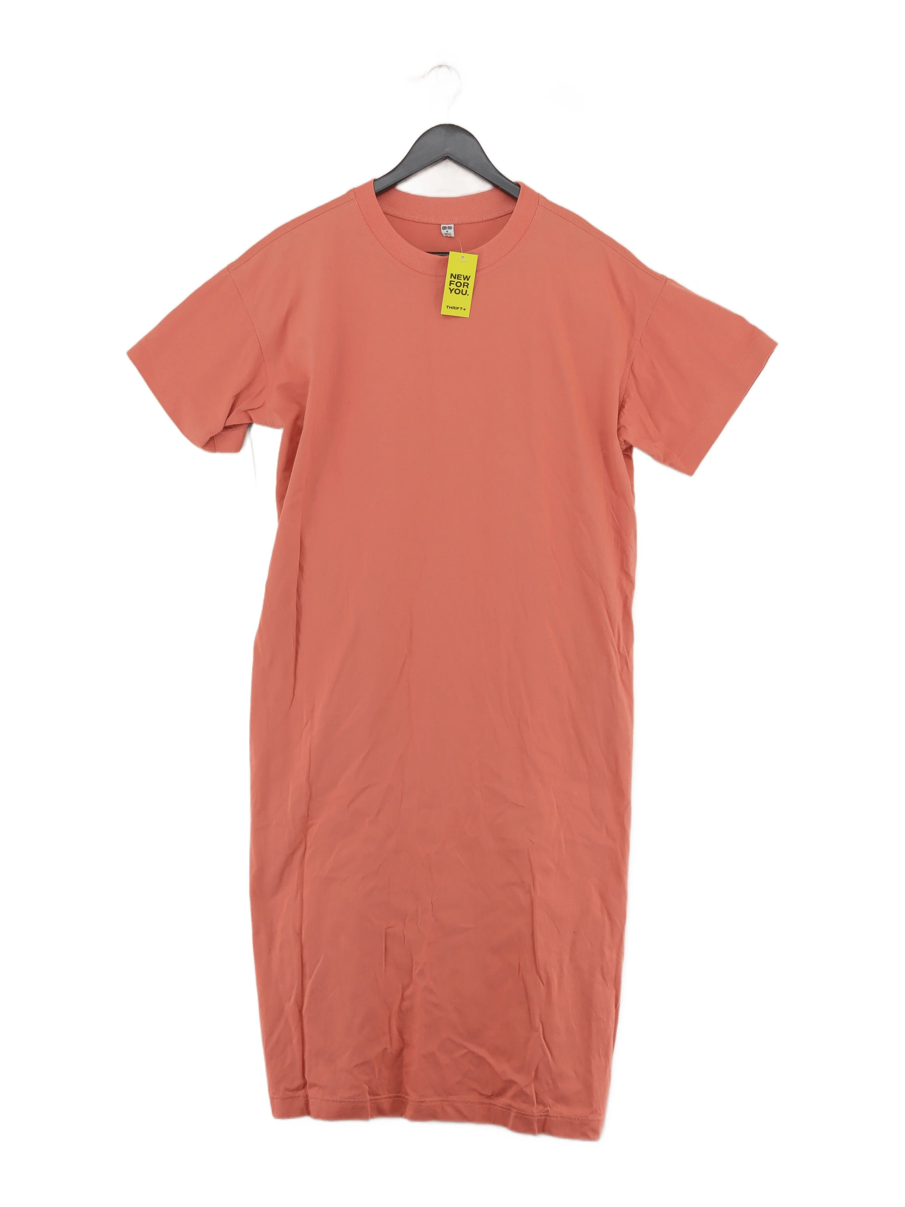 Uniqlo T-Shirt Midi Dress M in Orange