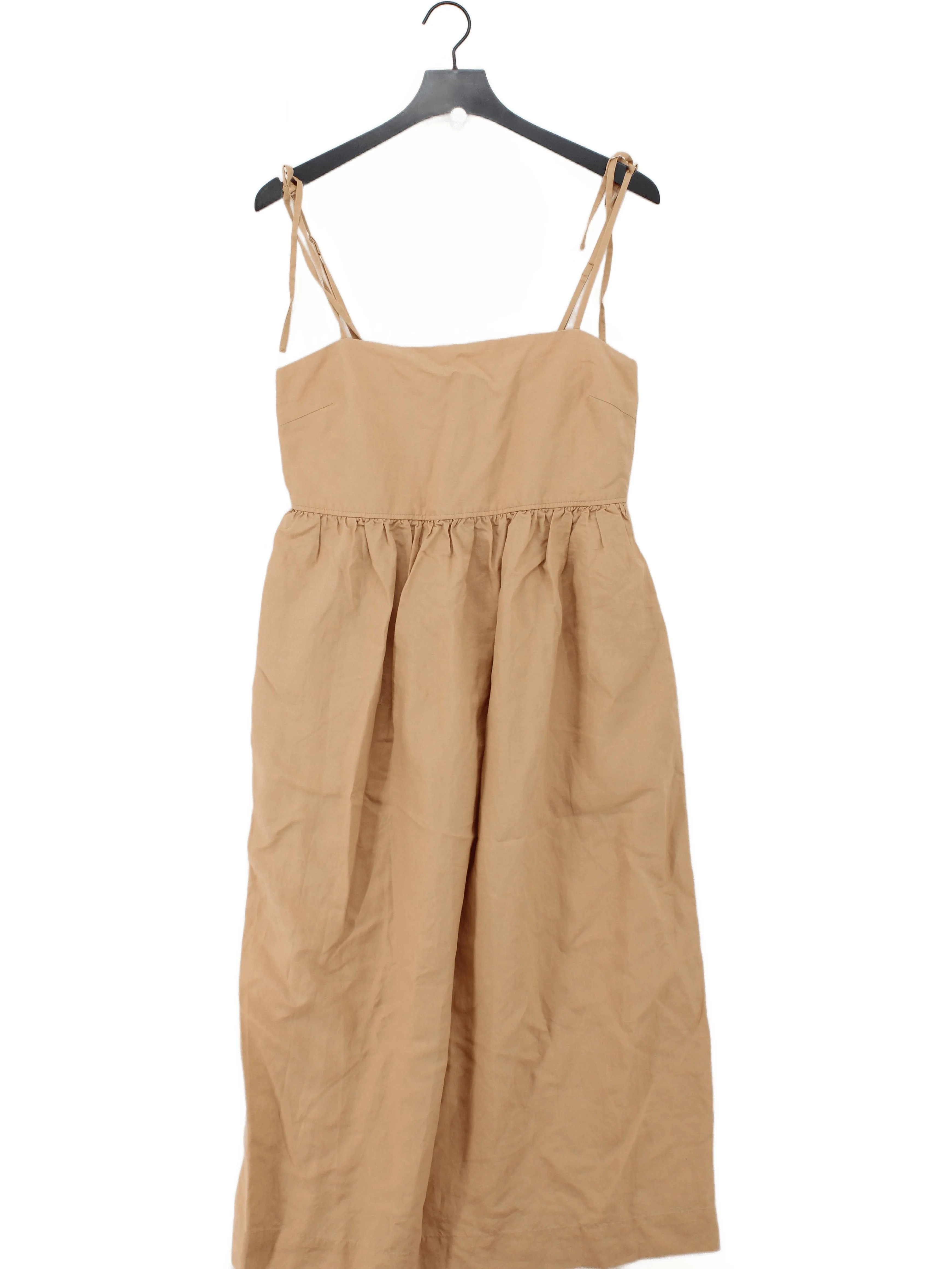 Uniqlo Tank Midi Dress S in Tan