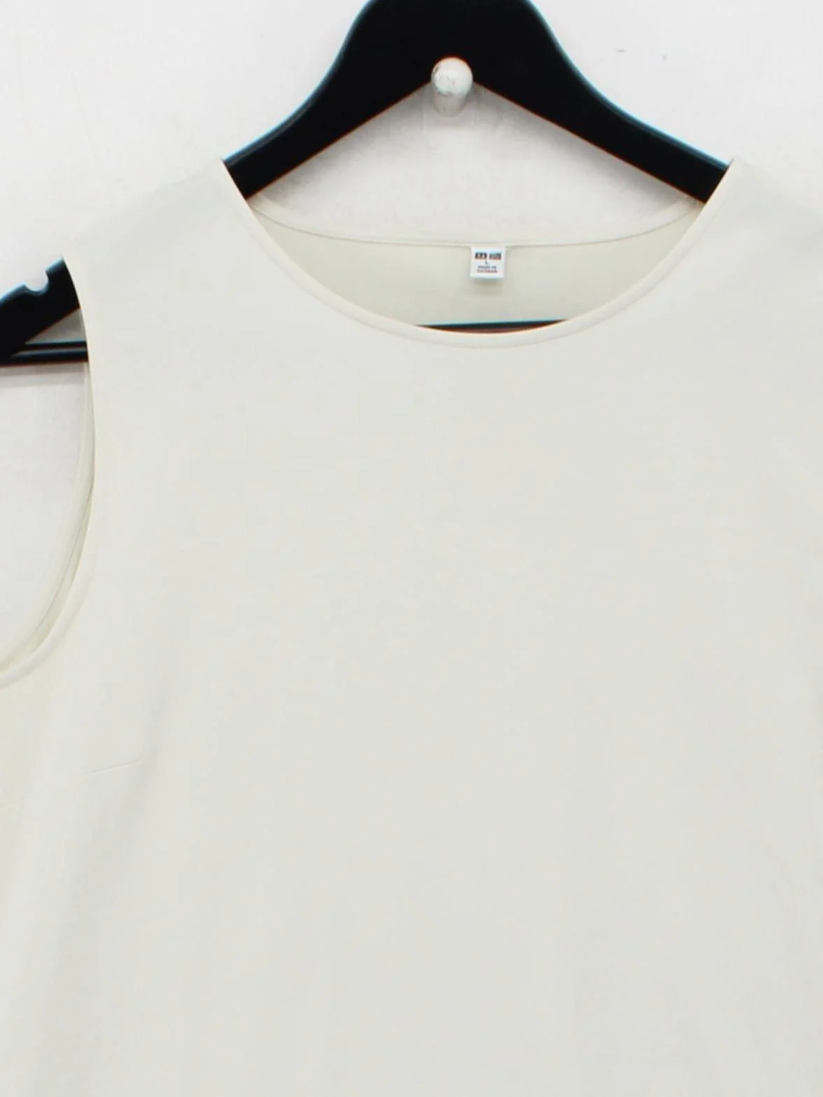 Uniqlo Tank Mini Dress L in Cream - Image 3