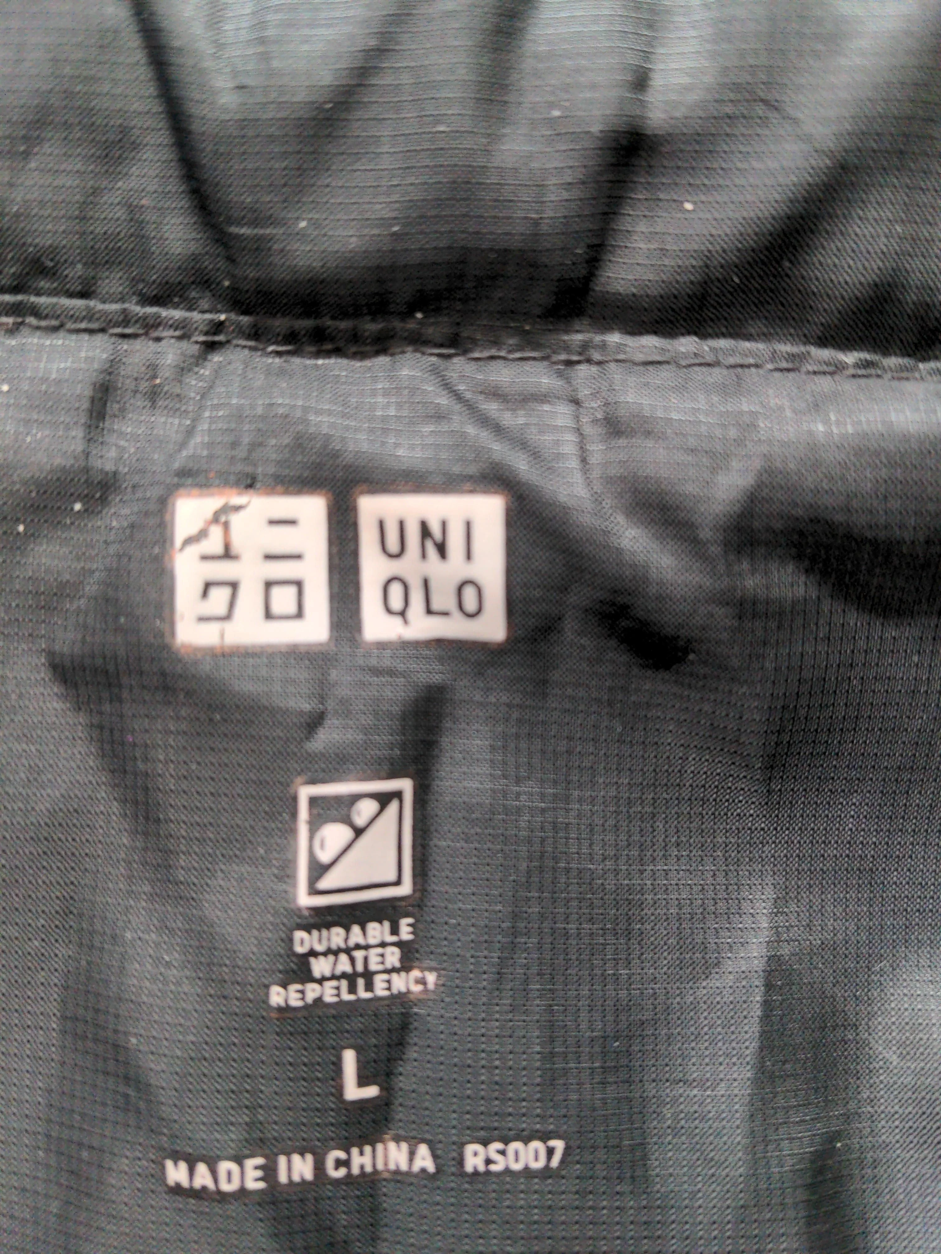 Uniqlo Windbreaker jacket black - Image 6