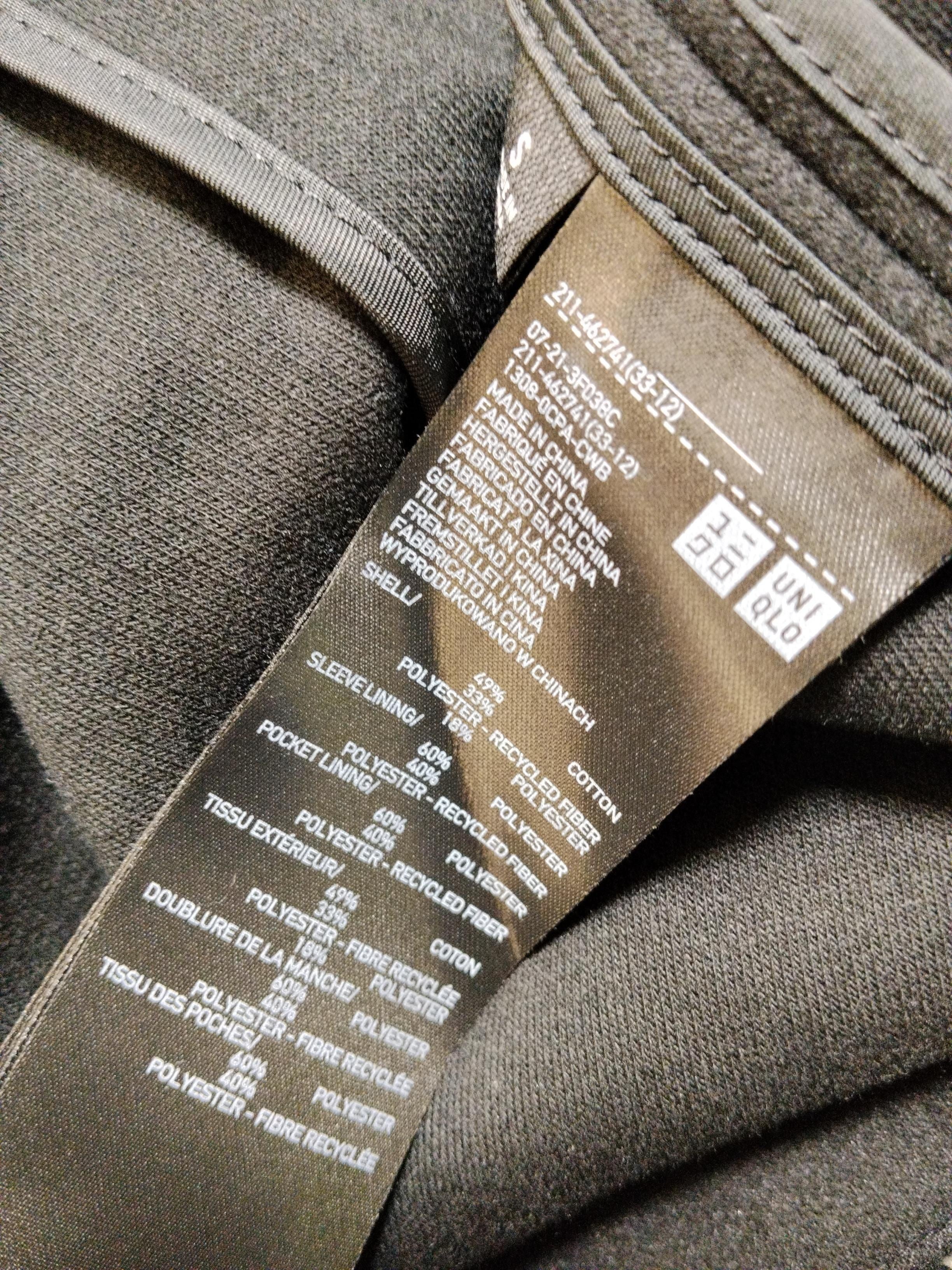 Uniqlo Women's Blazer S Black Polyester with Cotton, Polyester Overcoat - Image 6