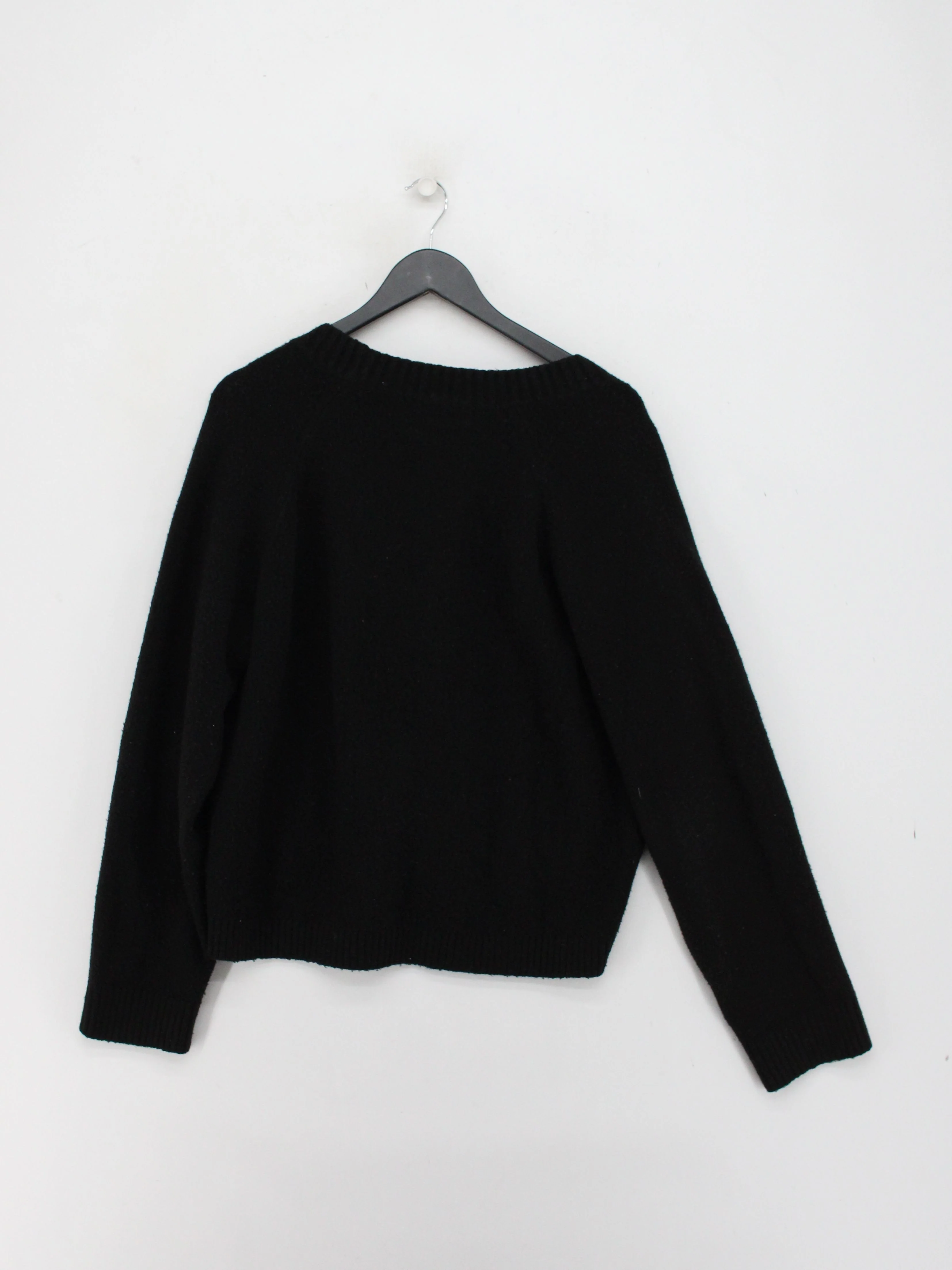 Uniqlo Women's Cardigan M Black Acrylic with Polyamide, Wool, Elastane Cardigan - Image 2
