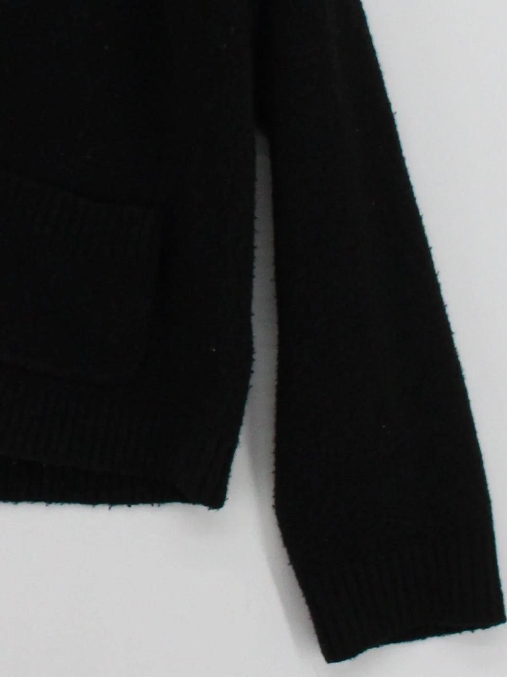 Uniqlo Women's Cardigan M Black Acrylic with Polyamide, Wool, Elastane Cardigan - Image 4