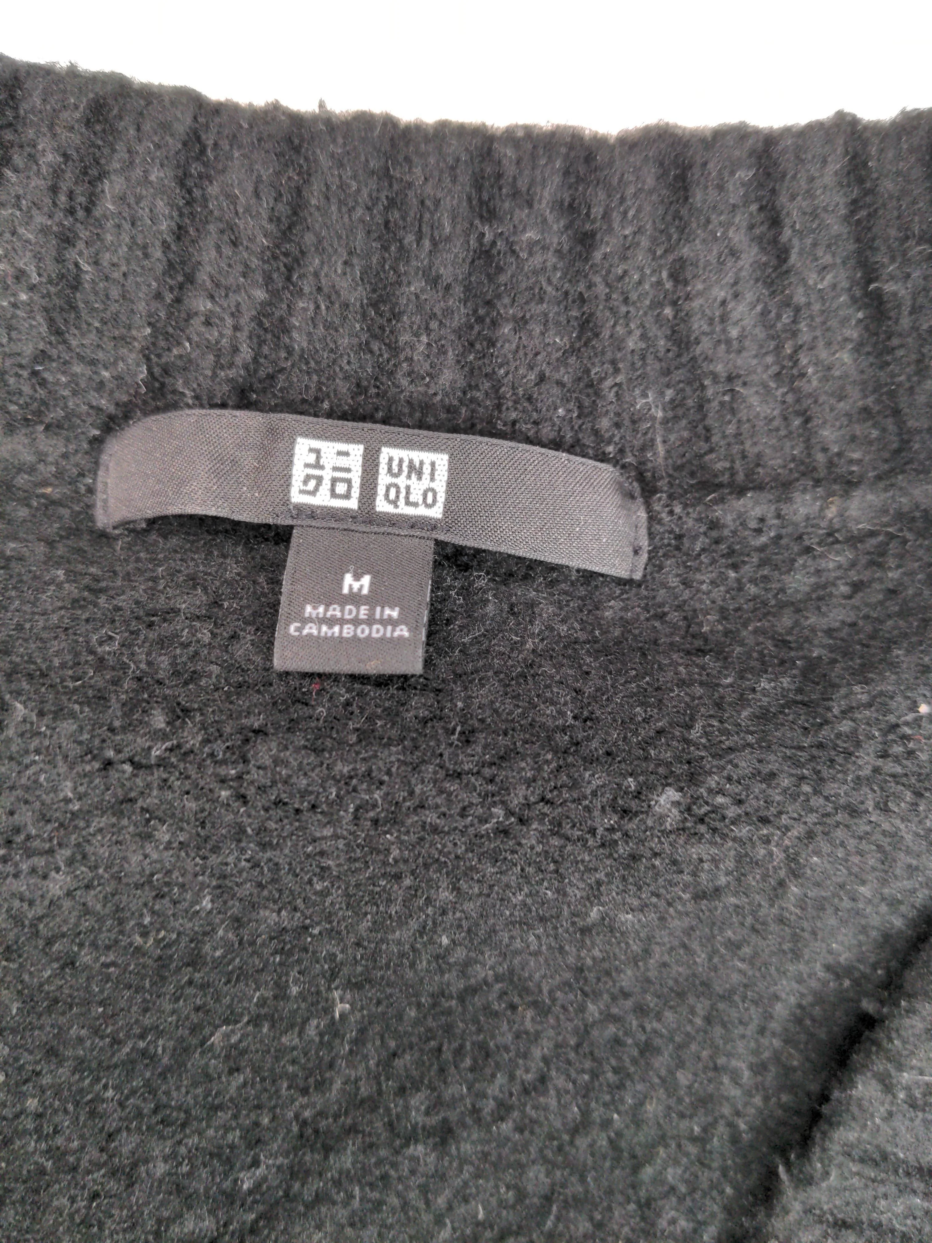 Uniqlo Women's Cardigan M Black Acrylic with Polyamide, Wool, Elastane Cardigan - Image 5
