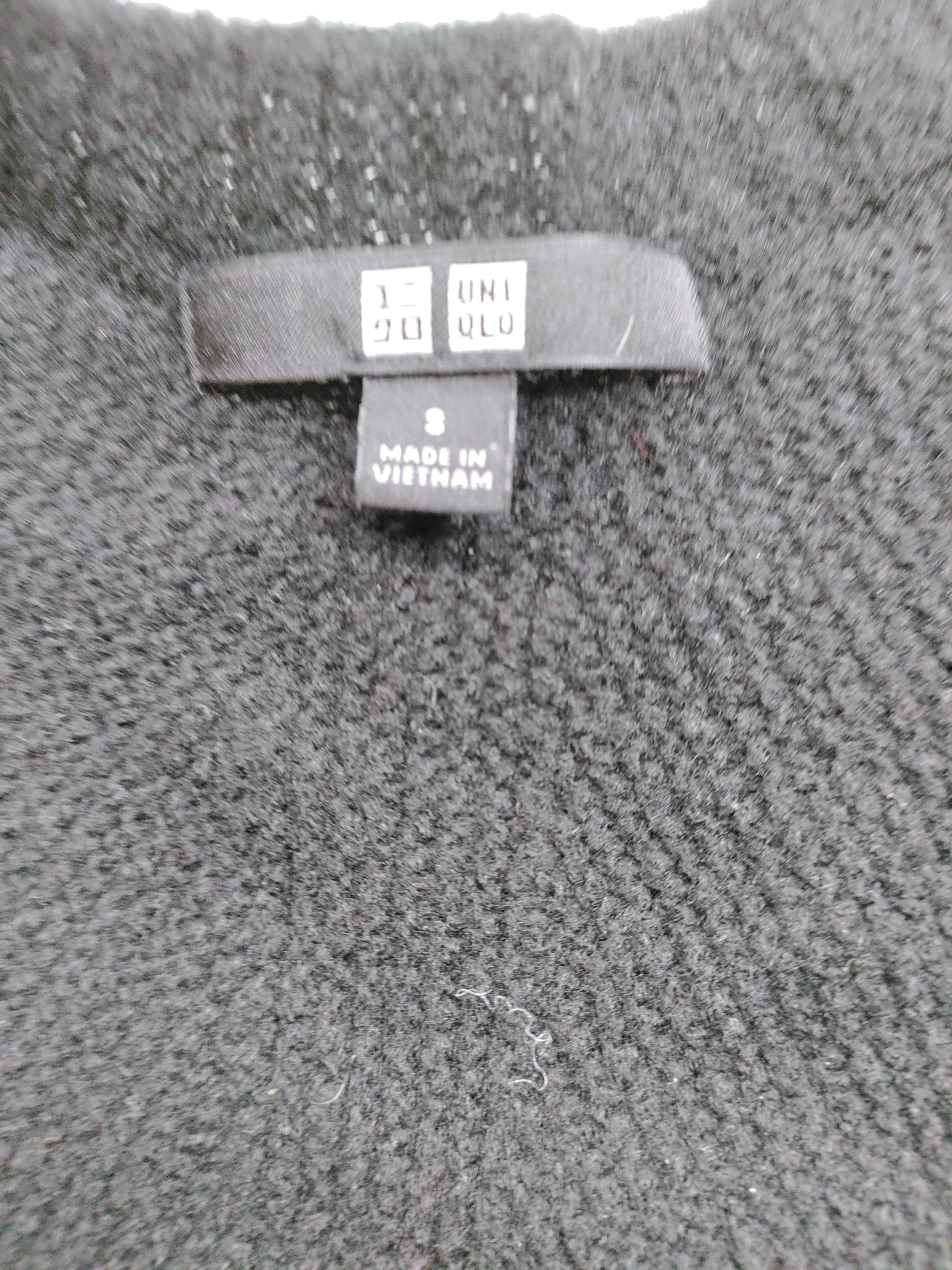 Uniqlo Women's Cardigan S Black 100% Other V-Neck Cardigan - Image 5