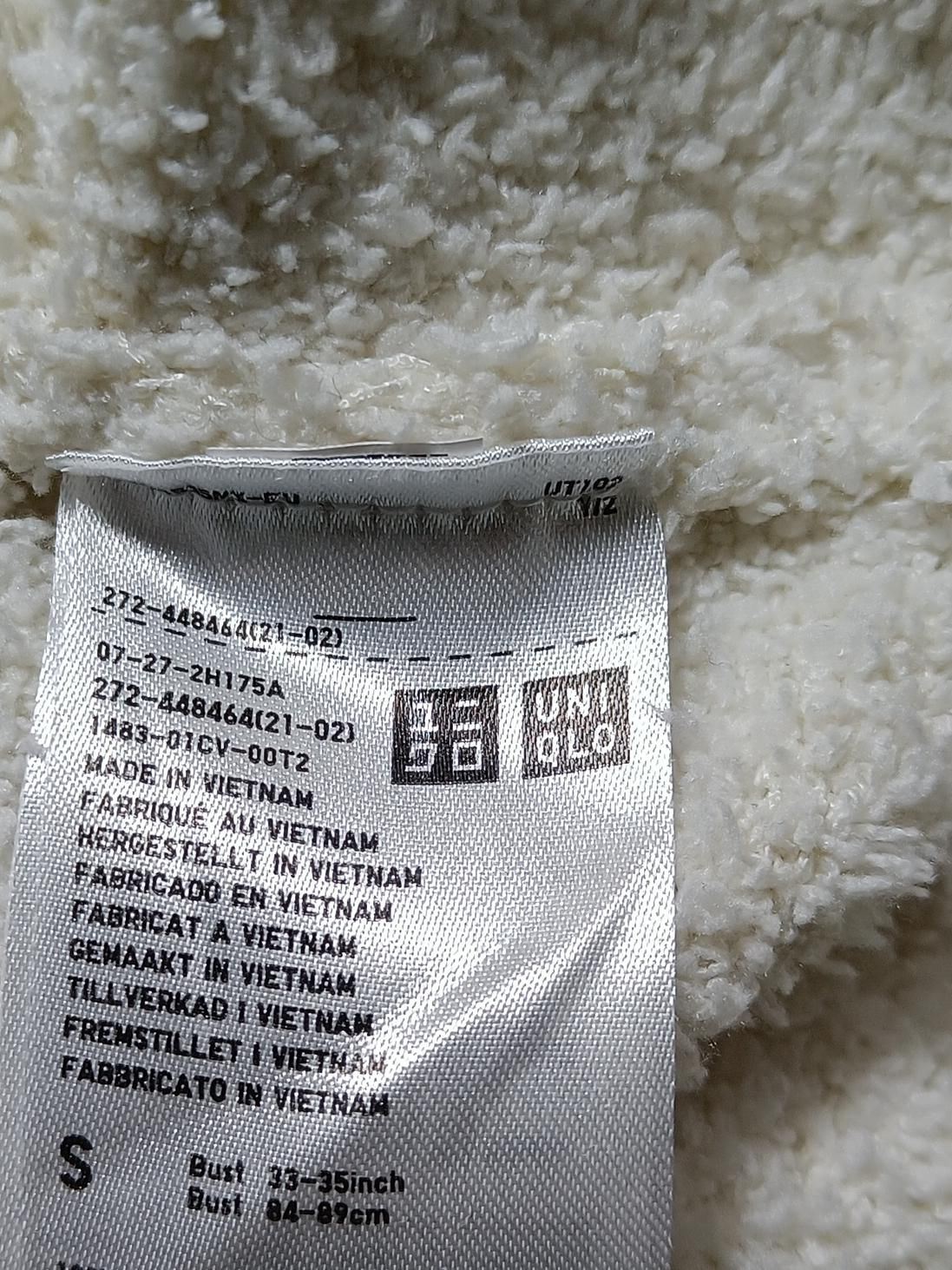 Uniqlo Women's Cardigan S Cream 100% Polyester V-Neck Cardigan - Image 5