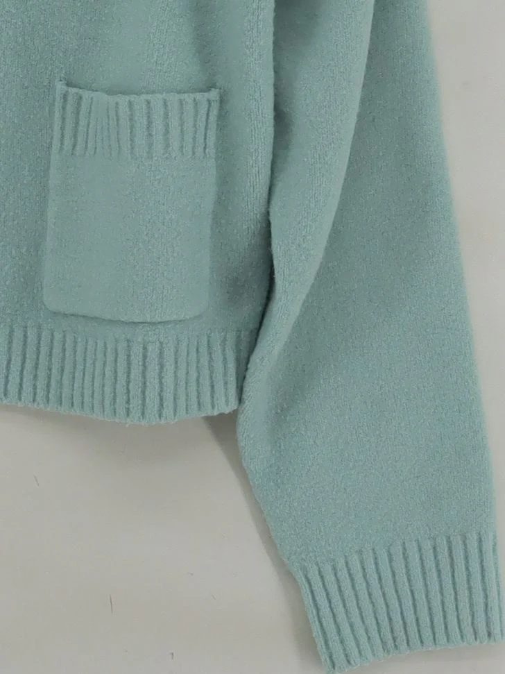 Uniqlo Women's Cardigan XS Blue 100% Acrylic V-Neck Cardigan - Image 4