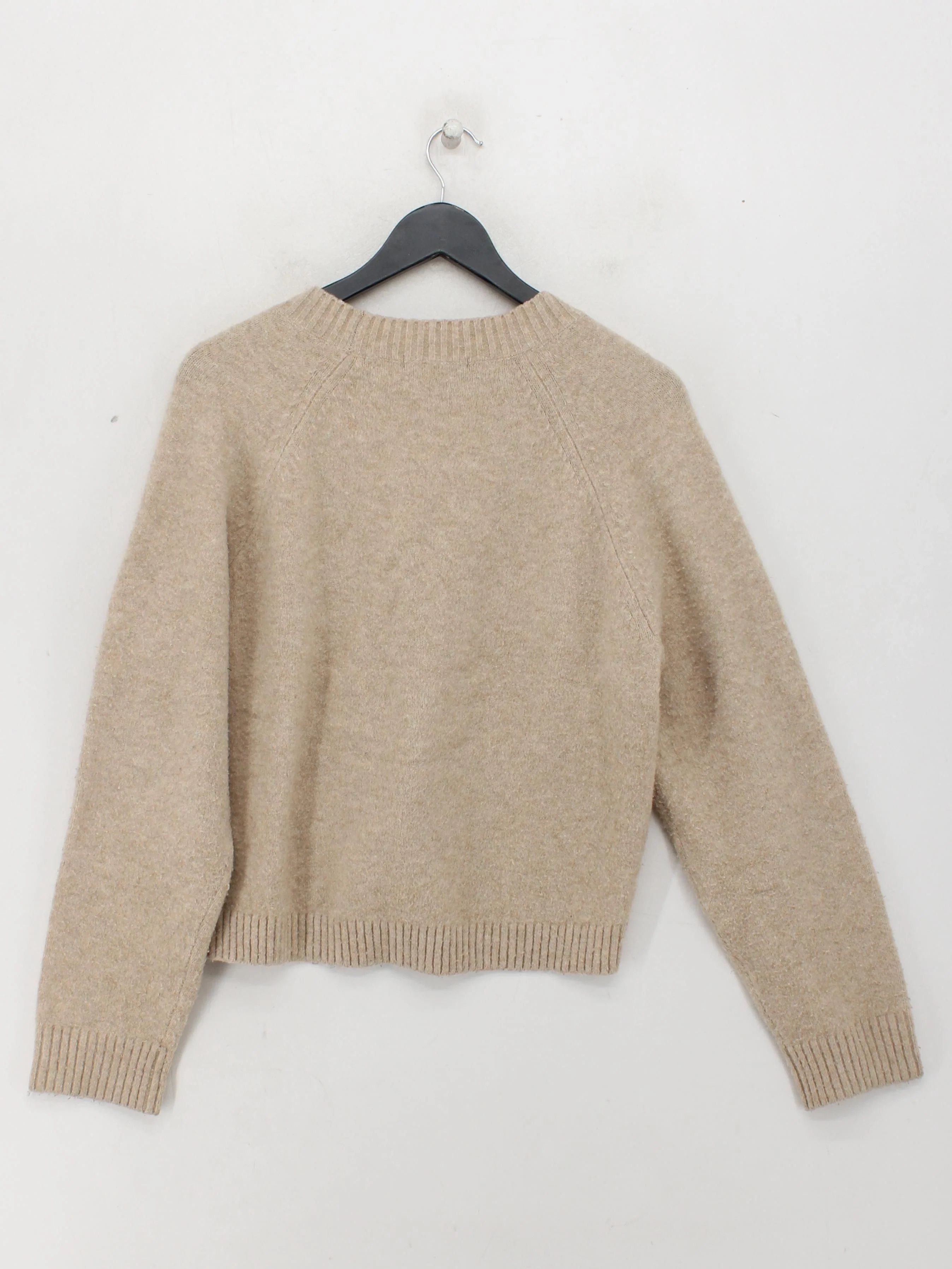 Uniqlo Women's Cardigan XS Tan Acrylic with Polyamide, Wool, Elastane Cardigan - Image 2