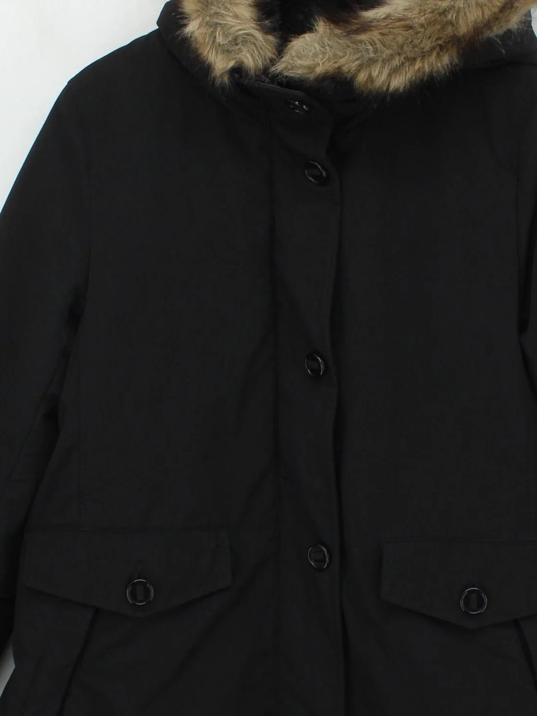 Uniqlo Women's Coat L Black Polyester - Image 3