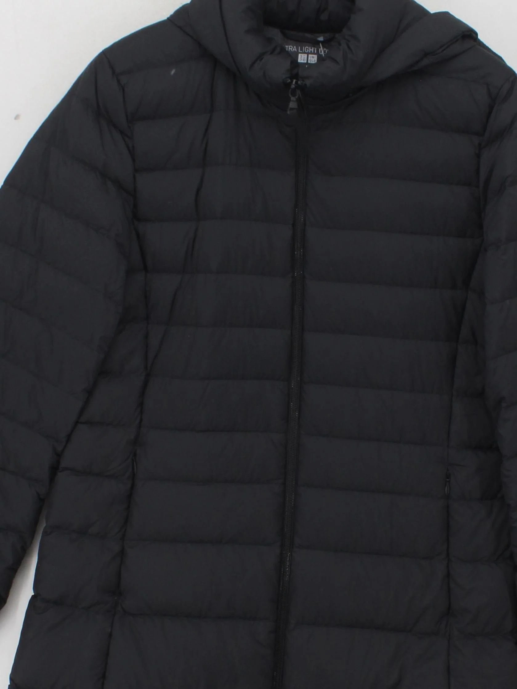 Uniqlo Women's Coat M Black Polyamide with Polyester Puffer Jacket - Image 3