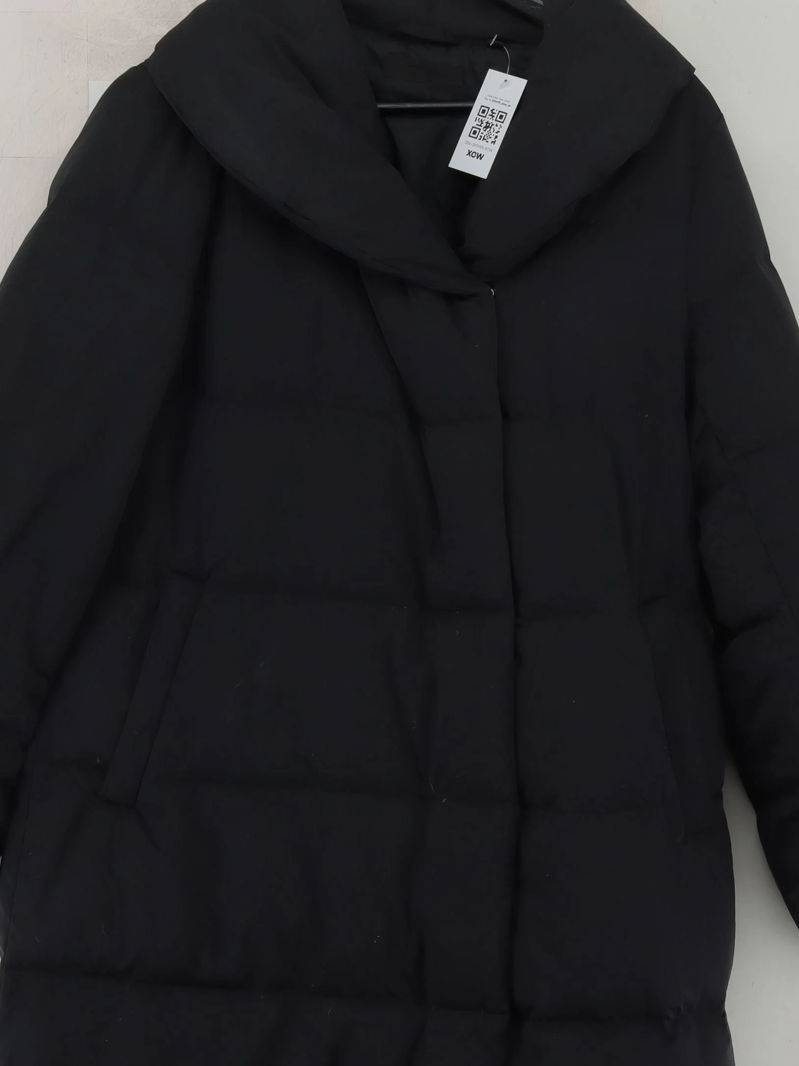 Uniqlo Women's Coat M Black Polyester with Other Puffer Jacket - Image 3