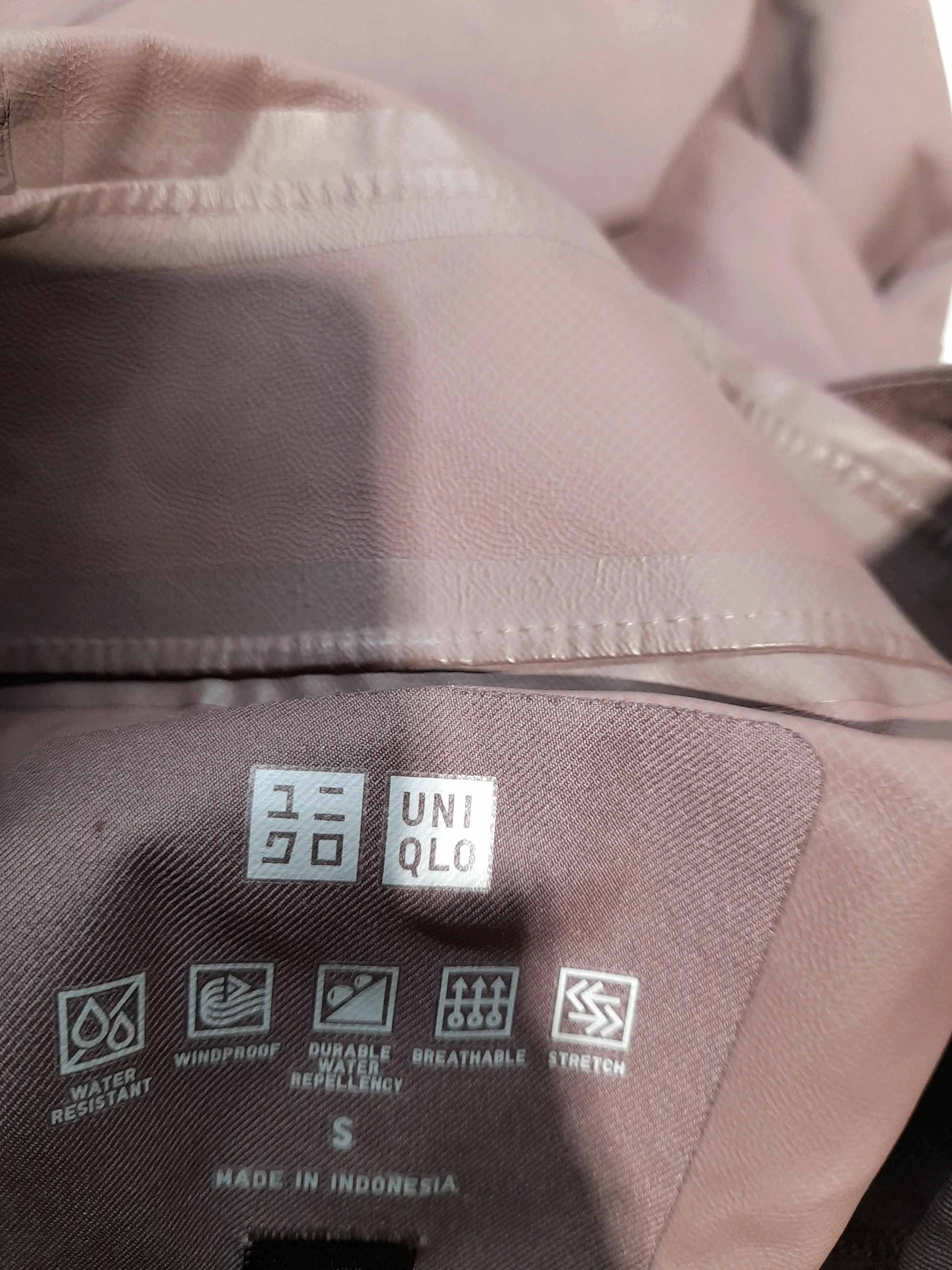 Uniqlo Women's Coat S Brown 100% Polyester Rain Coat - Image 5