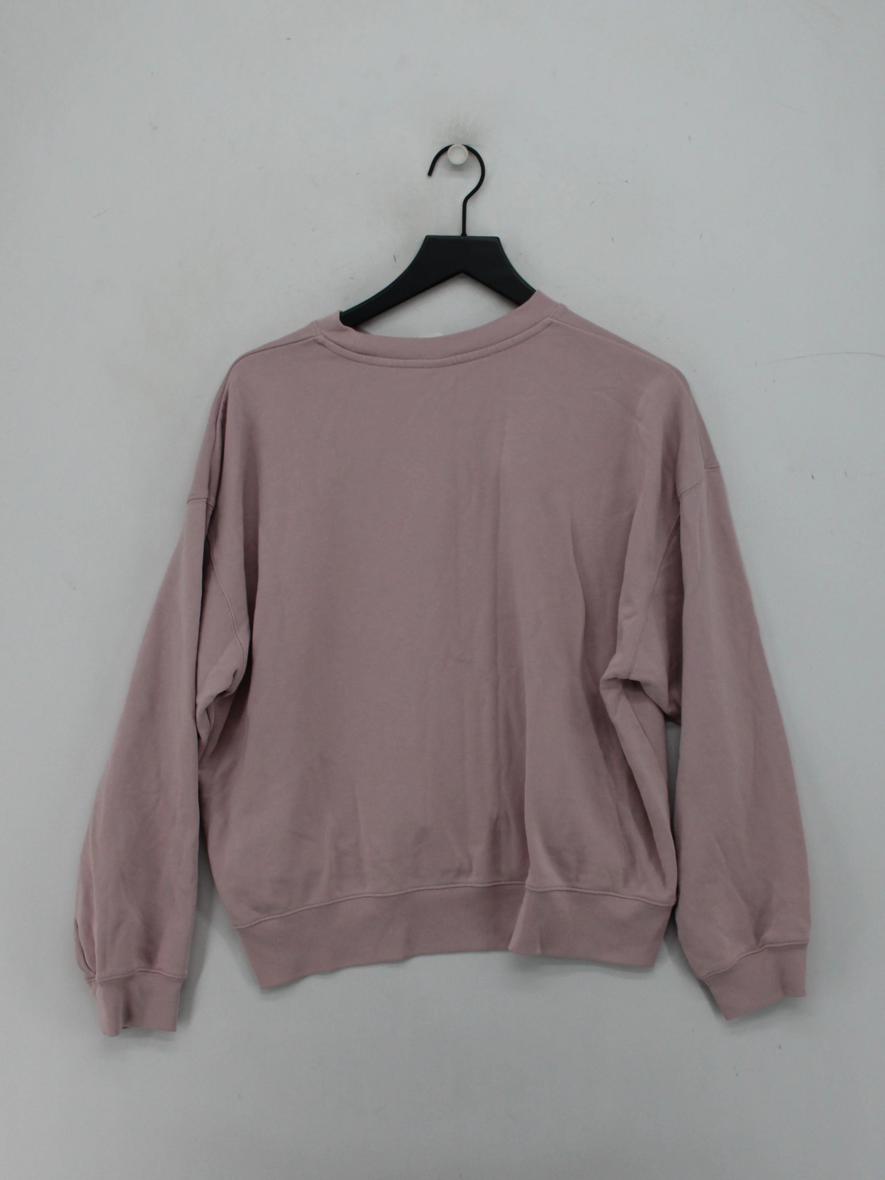 Uniqlo Women's Hoodie M Pink Graphic Cotton with Polyester Pullover - Image 2