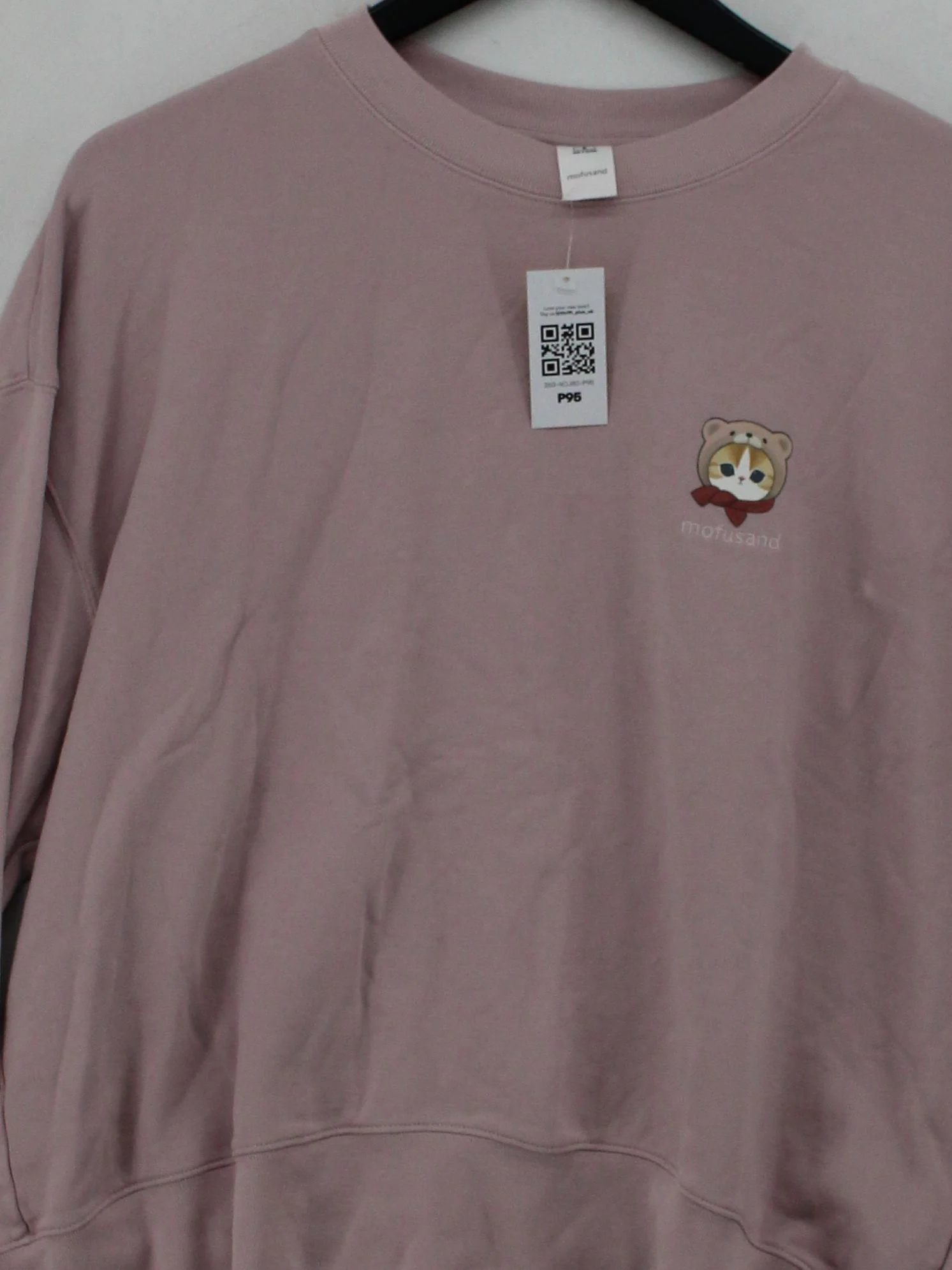 Uniqlo Women's Hoodie M Pink Graphic Cotton with Polyester Pullover - Image 3