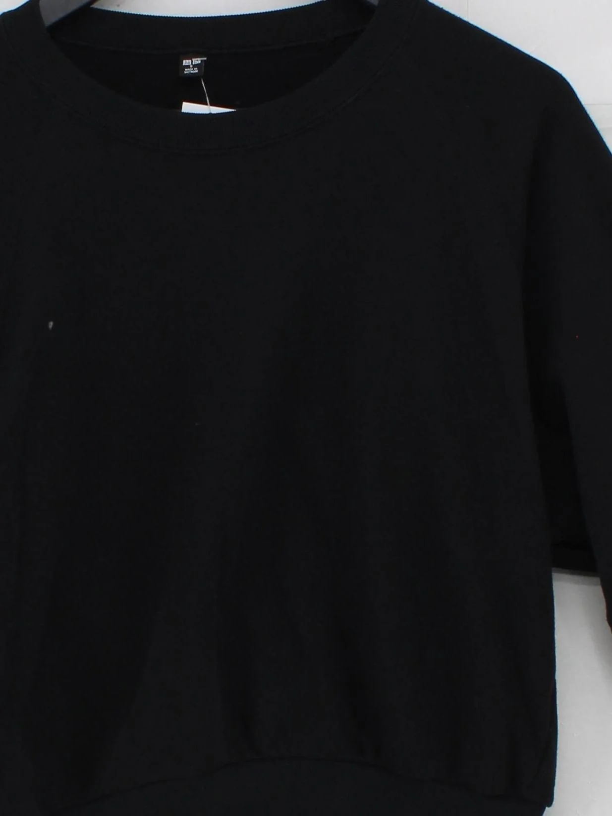 Uniqlo Women's Hoodie S Black 100% Cotton Pullover - Image 3