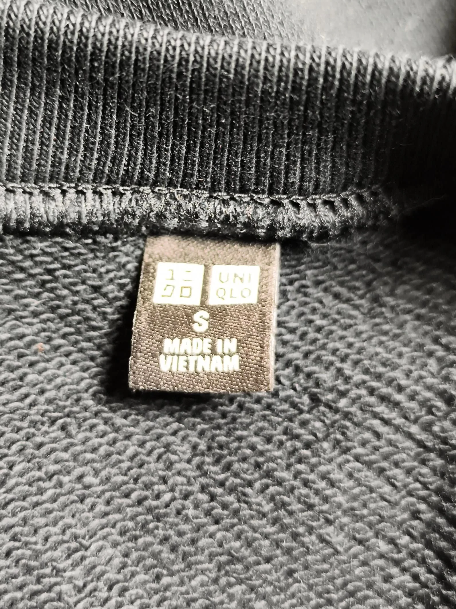 Uniqlo Women's Hoodie S Black 100% Cotton Pullover - Image 5