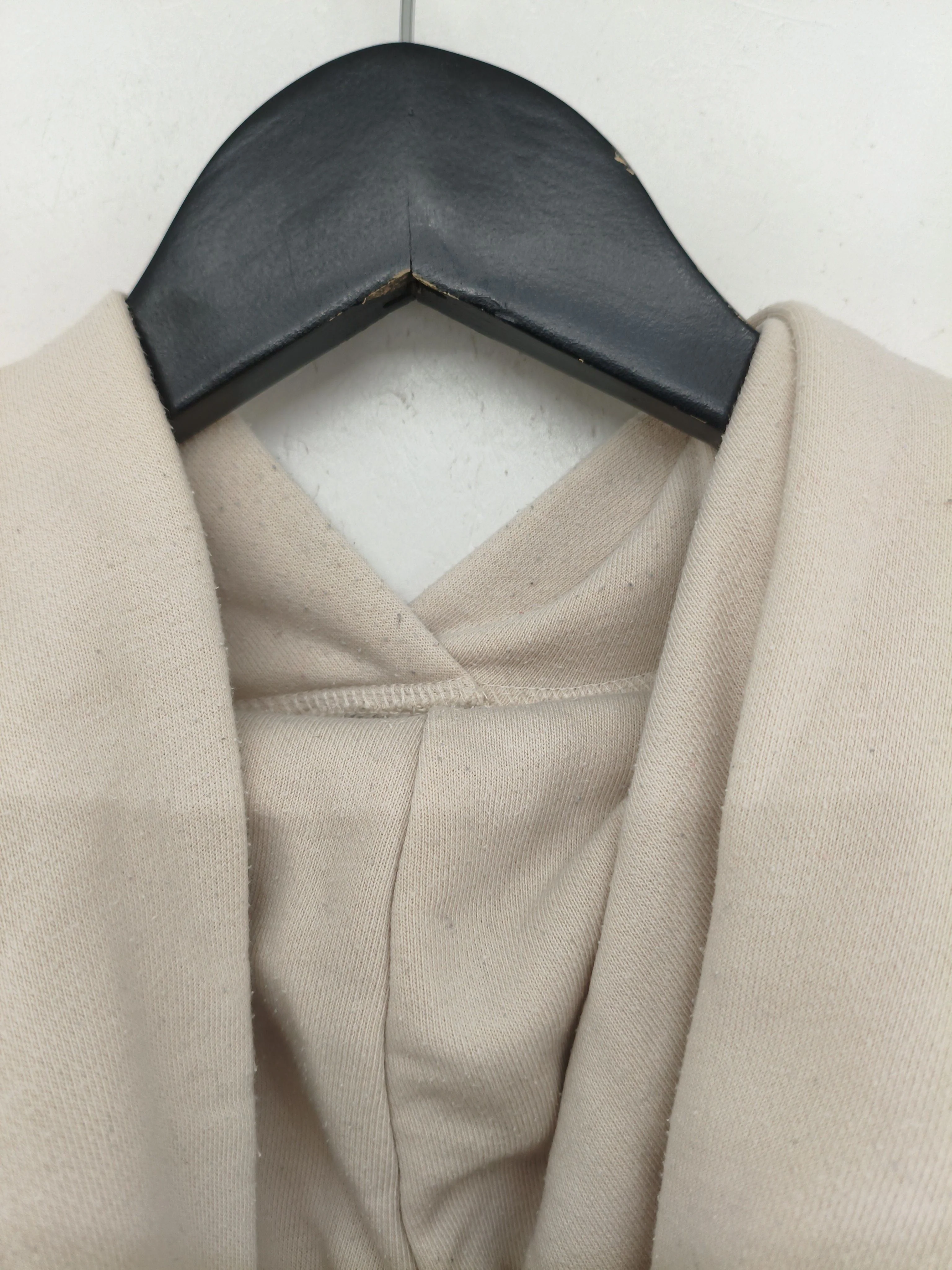 Uniqlo Women's Hoodie S Cream Cotton with Polyester Pullover - Image 6