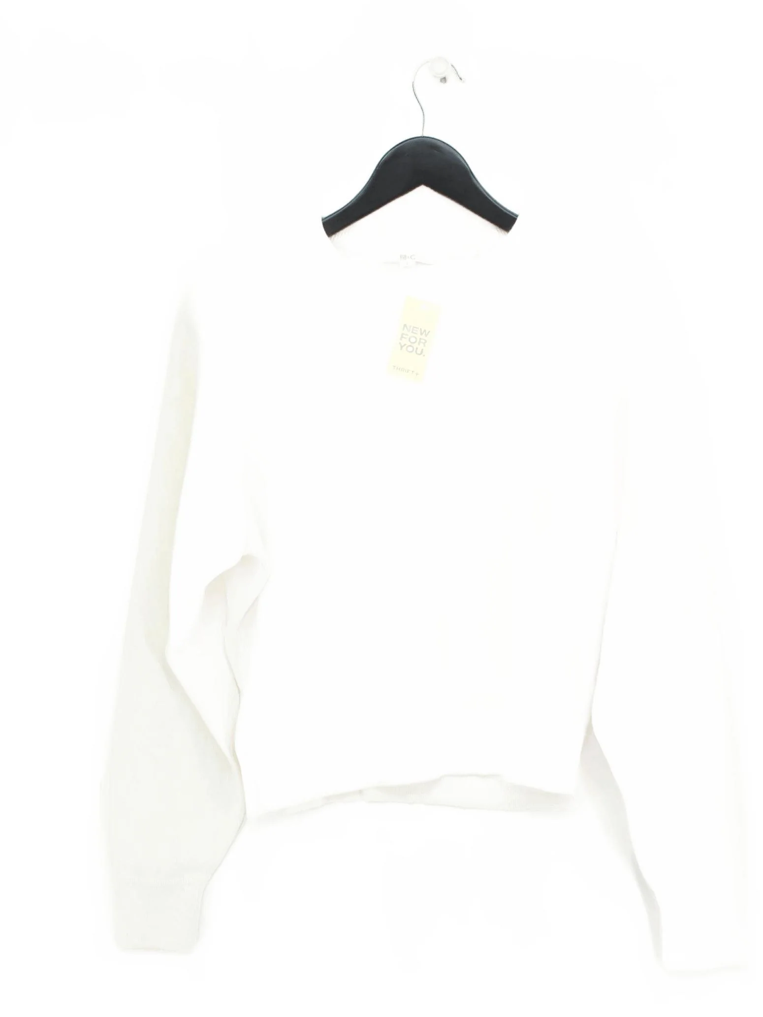 Uniqlo Women's Hoodie S White 100% Other Pullover