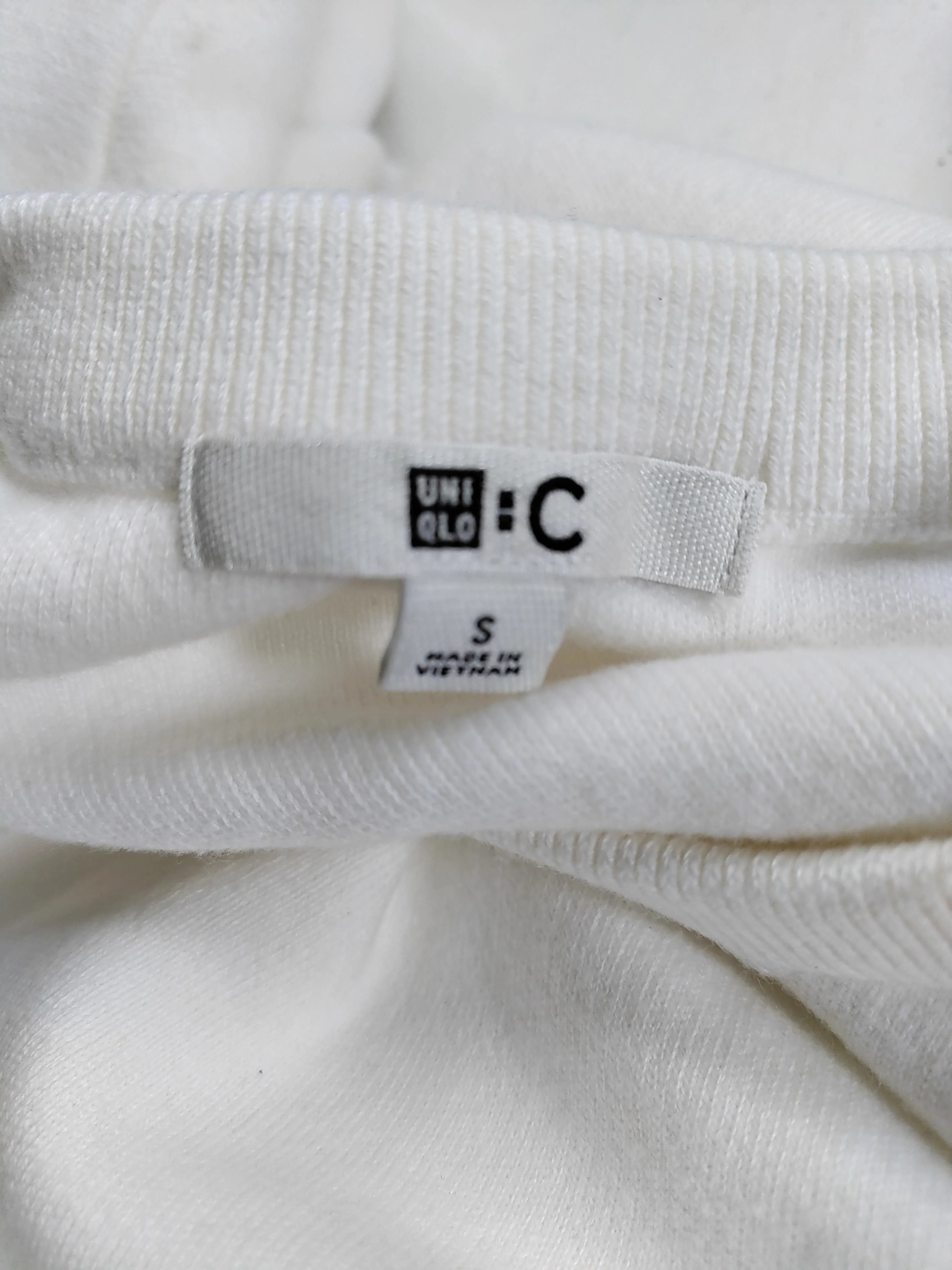 Uniqlo Women's Hoodie S White 100% Other Pullover - Image 6