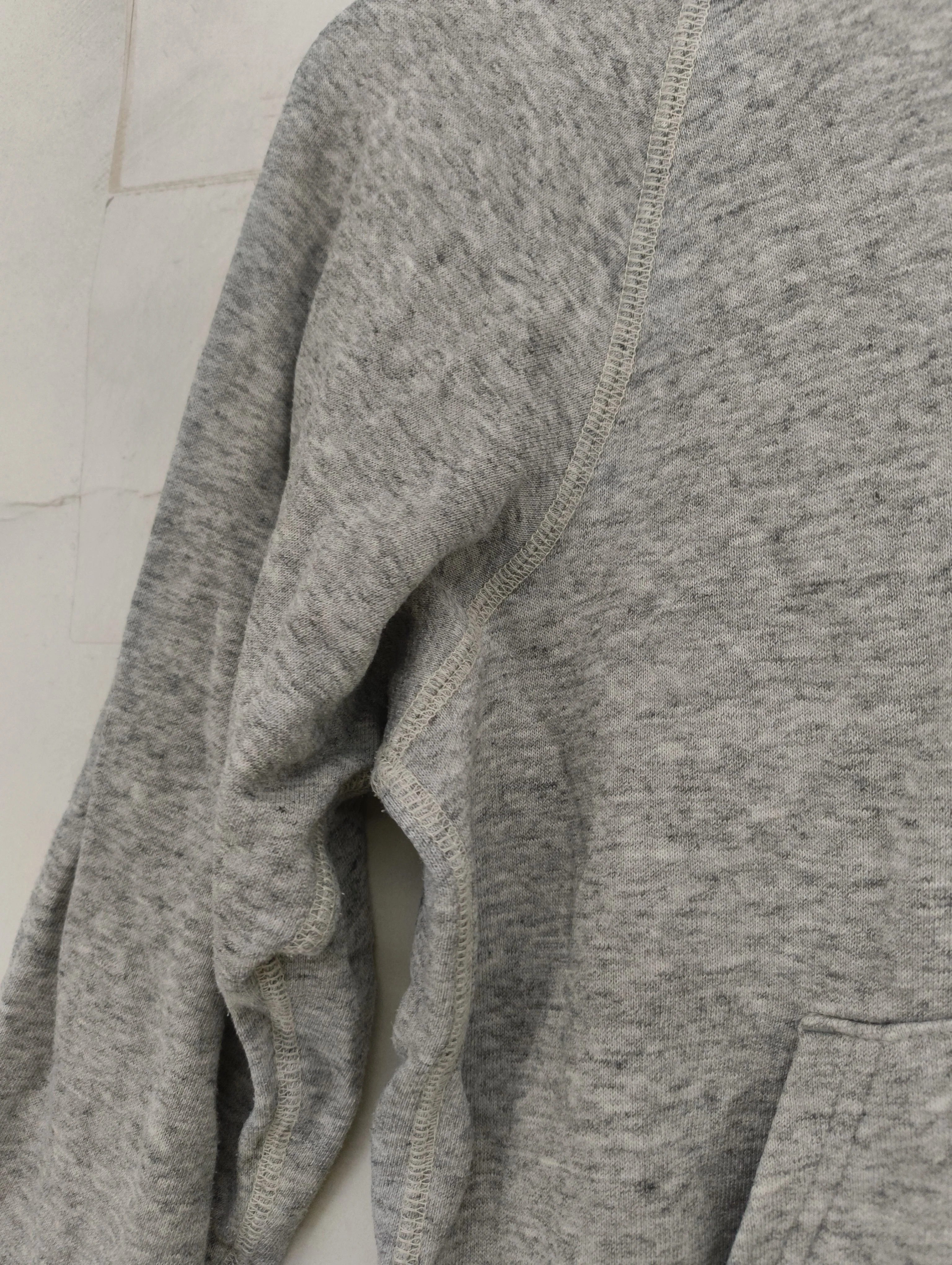 Uniqlo Women's Hoodie XS Grey Cotton with Polyester Pullover - Image 5