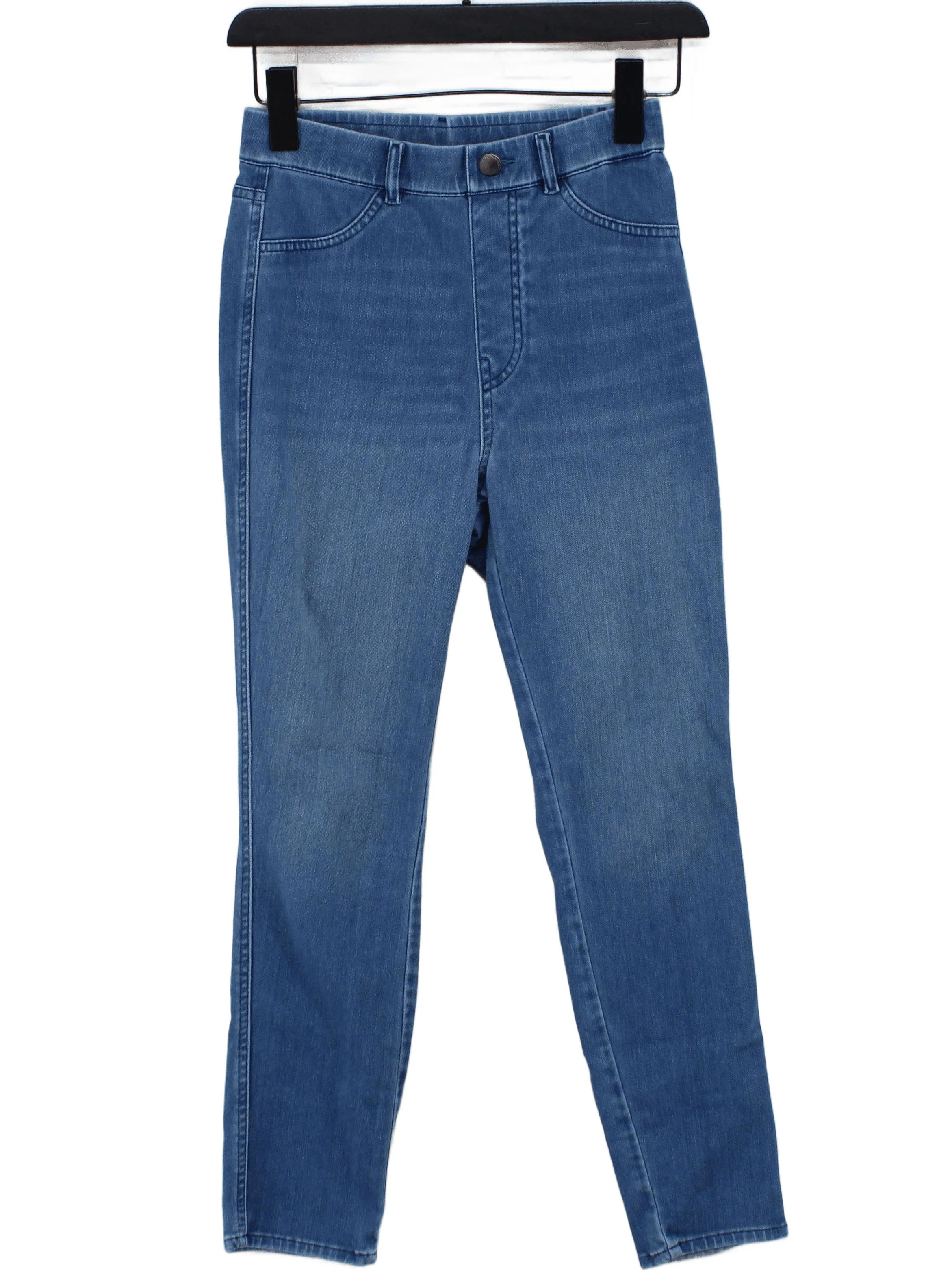 Uniqlo Women's Jeans S Blue Cotton with Polyester, Elastane Skinny
