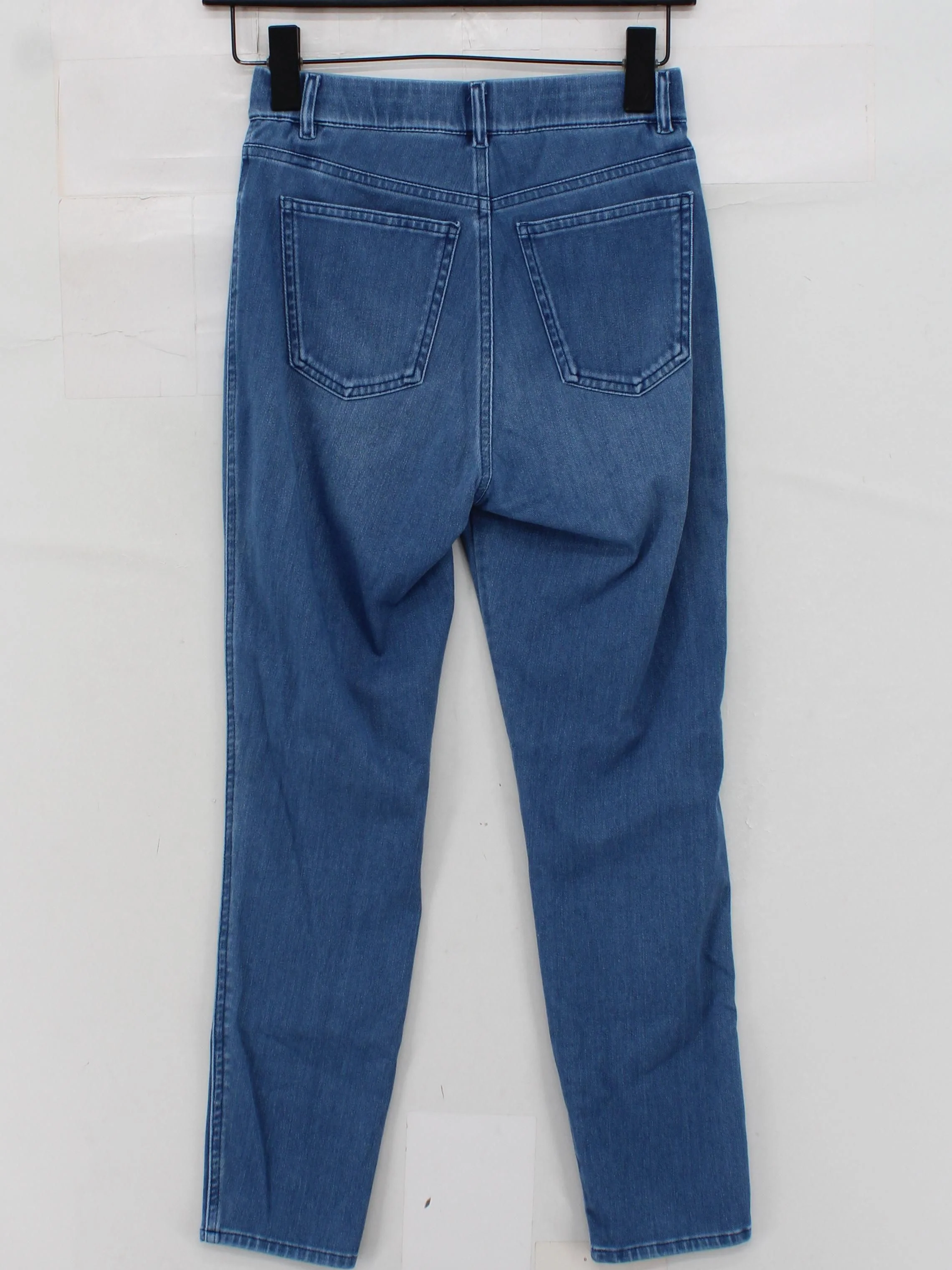Uniqlo Women's Jeans S Blue Cotton with Polyester, Elastane Skinny - Image 2