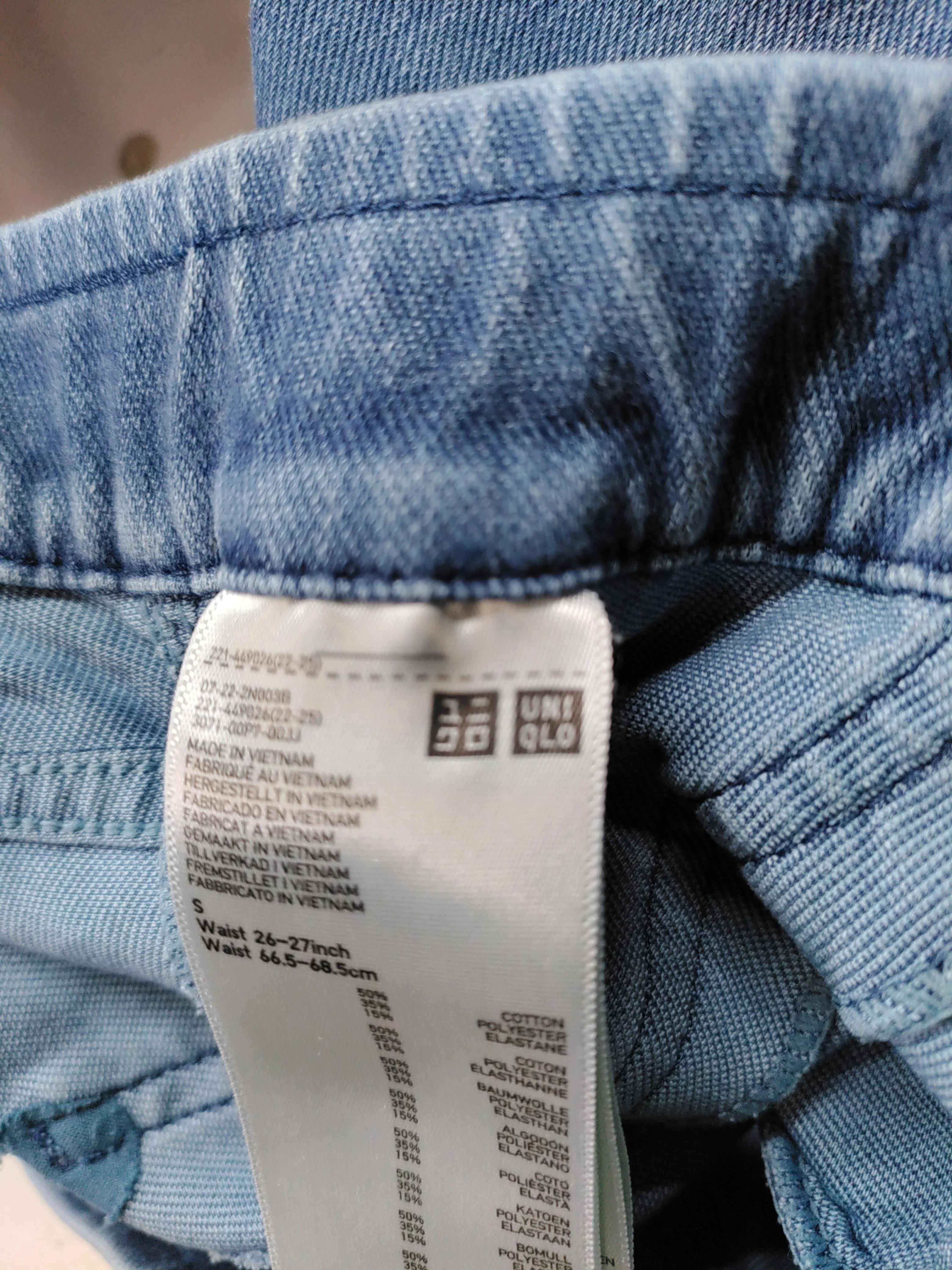 Uniqlo Women's Jeans S Blue Cotton with Polyester, Elastane Skinny - Image 5