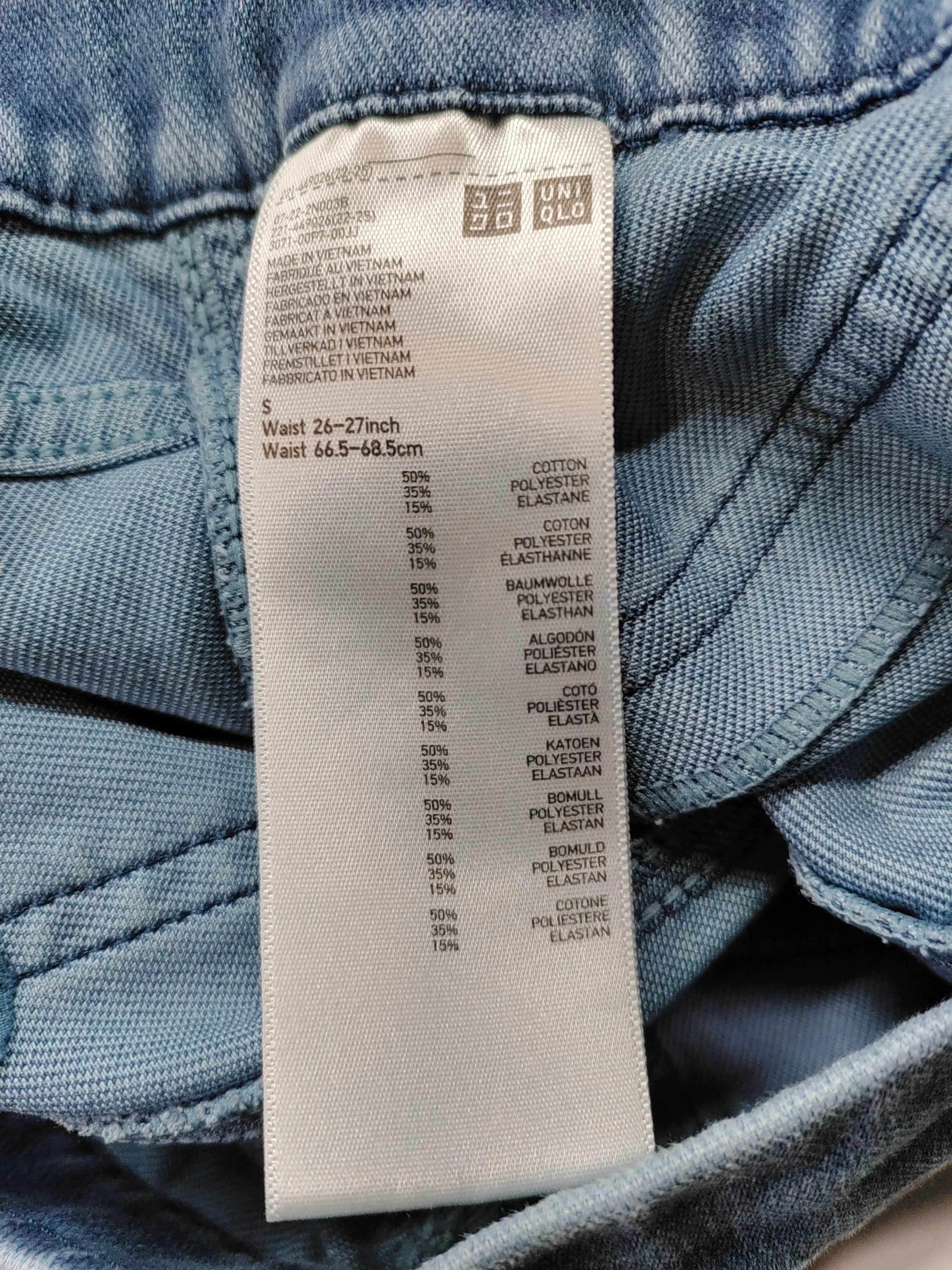 Uniqlo Women's Jeans S Blue Cotton with Polyester, Elastane Skinny - Image 6