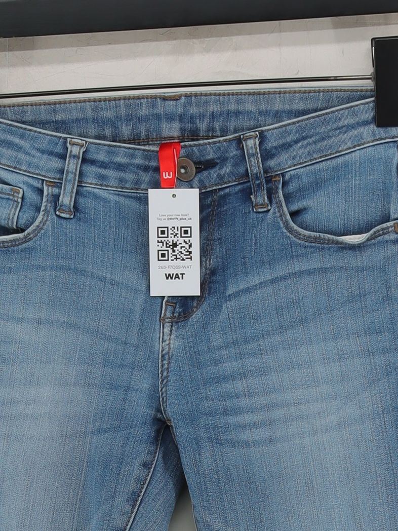 Uniqlo Women's Jeans W 24 in Blue Cotton with Polyester, Elastane Skinny - Image 3