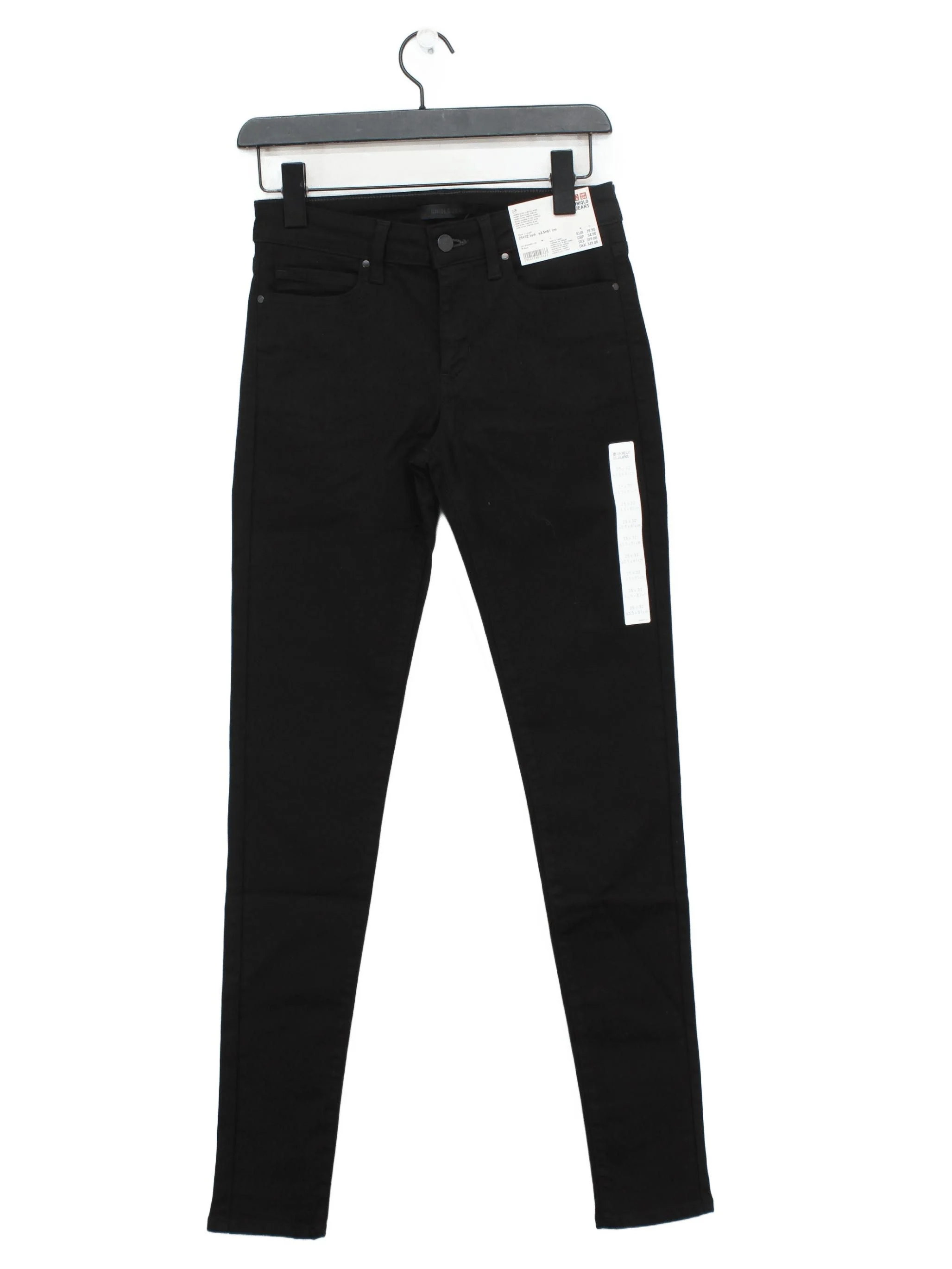 Uniqlo Women's Jeans W 25 in Black Cotton New with tags
