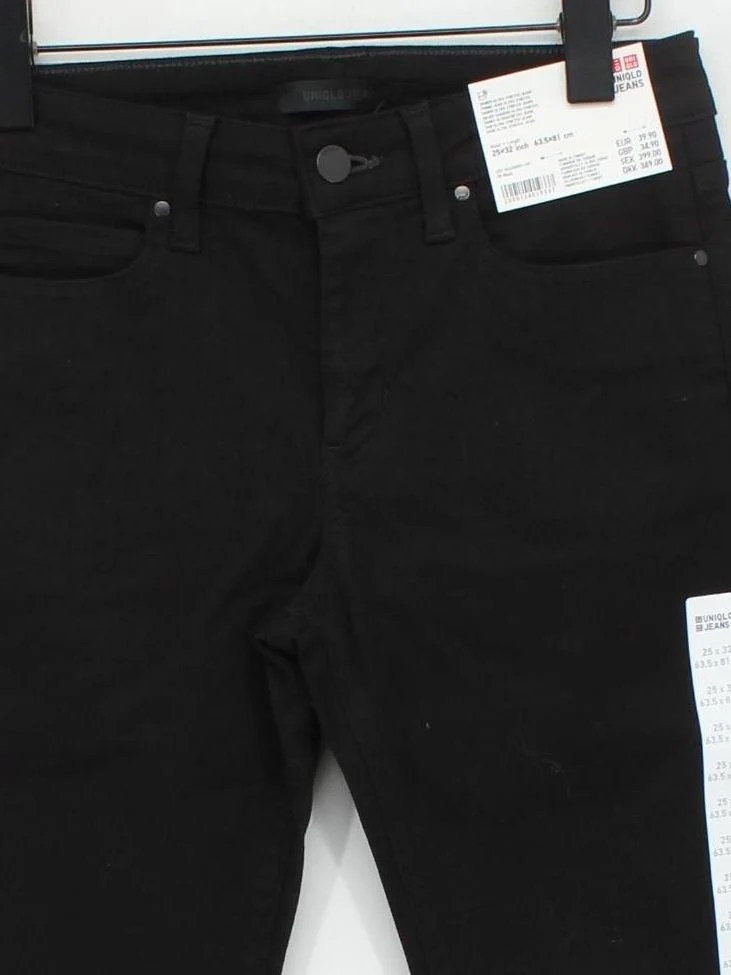 Uniqlo Women's Jeans W 25 in Black Cotton New with tags - Image 3