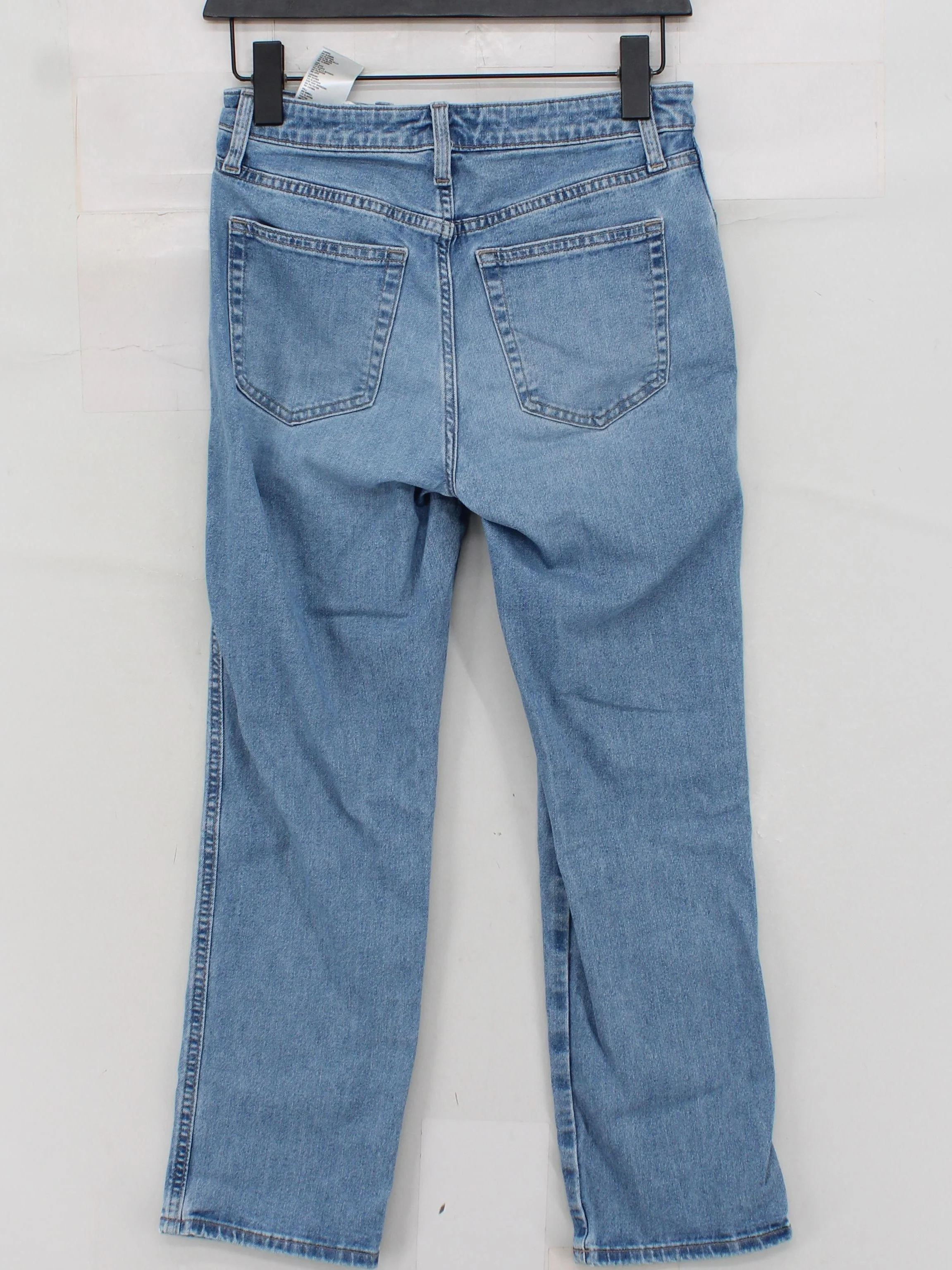 Uniqlo Women's Jeans W 25 in Blue Cotton with Elastane, Polyester Straight - Image 2