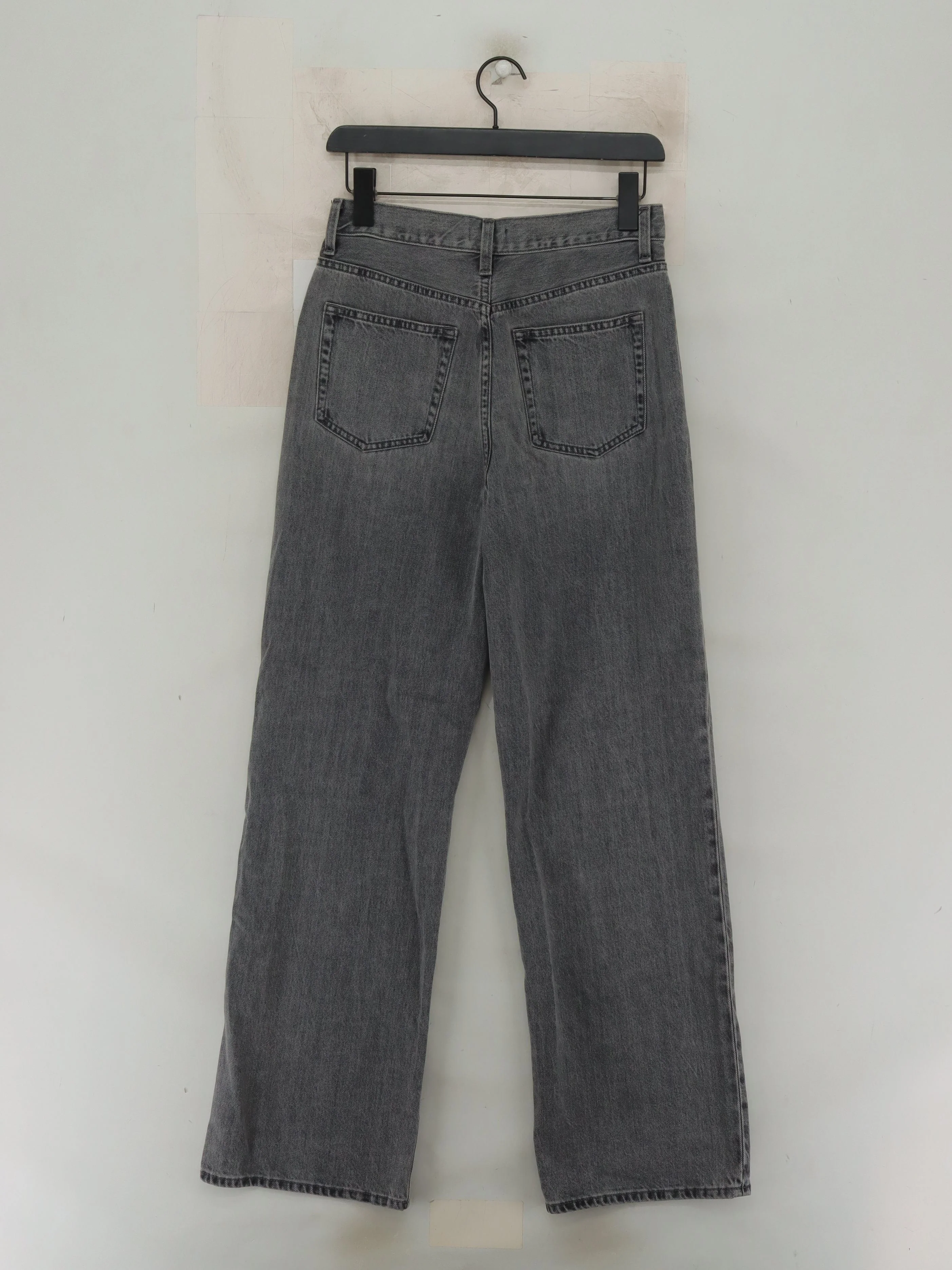 Uniqlo Women's Jeans W 25 in Grey Cotton with Polyester, Cotton Wide-Leg - Image 2