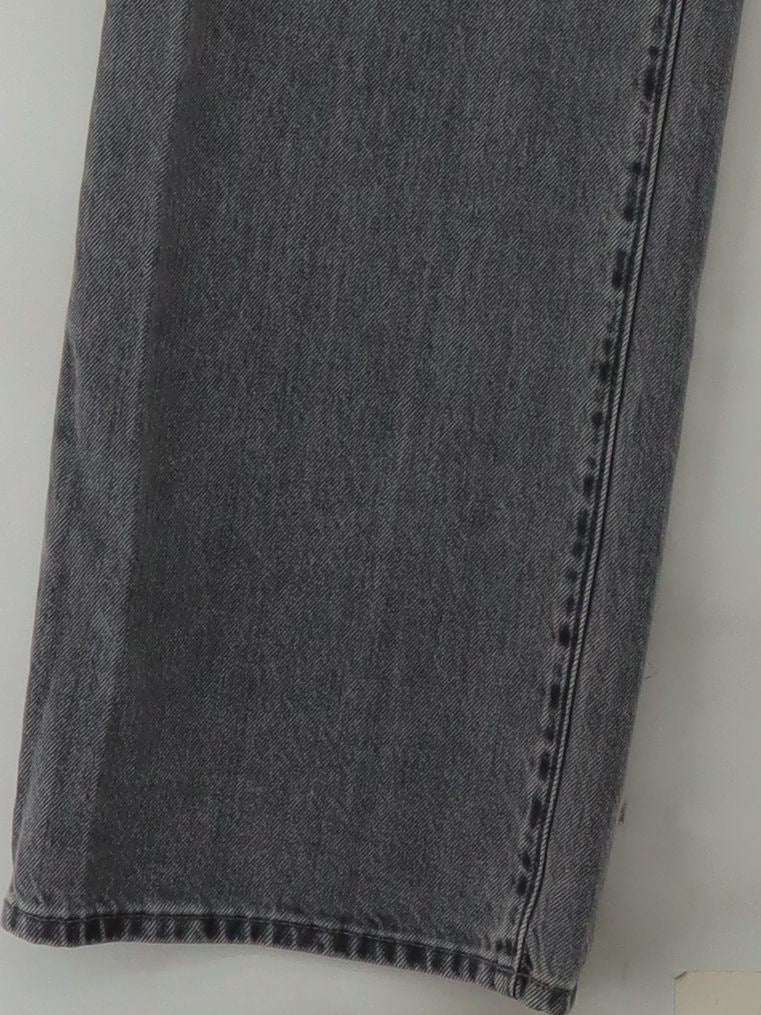 Uniqlo Women's Jeans W 25 in Grey Cotton with Polyester, Cotton Wide-Leg - Image 4