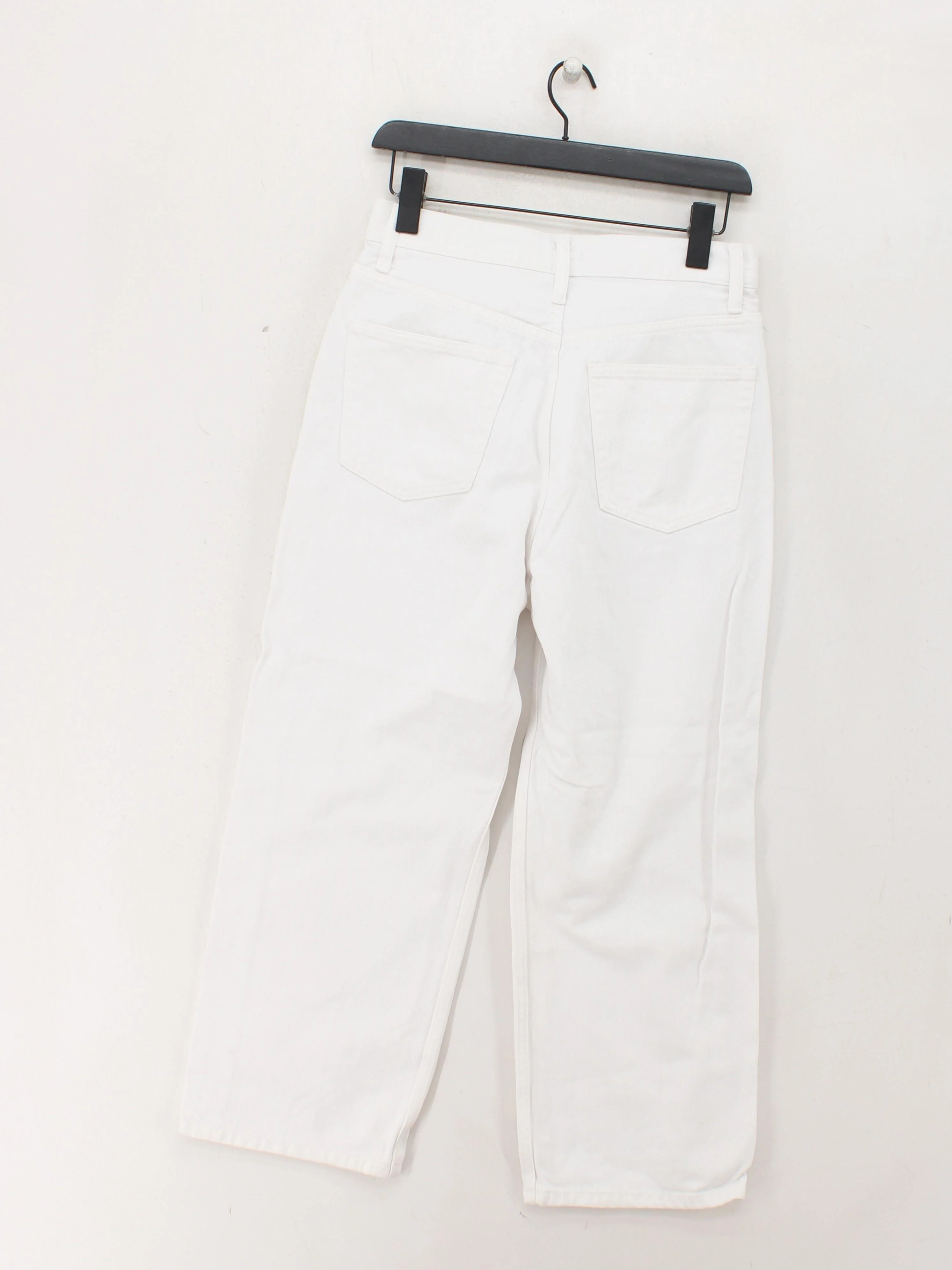 Uniqlo Women's Jeans W 26 in White 100% Cotton Cropped - Image 2