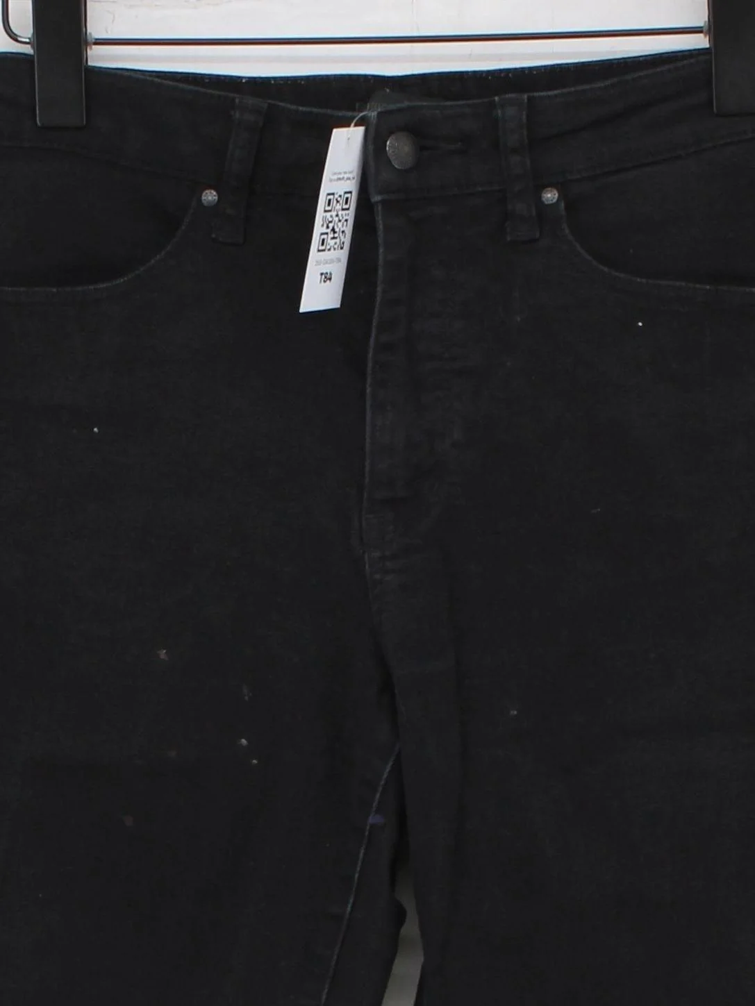 Uniqlo Women's Jeans W 27 in Black Cotton - Image 3