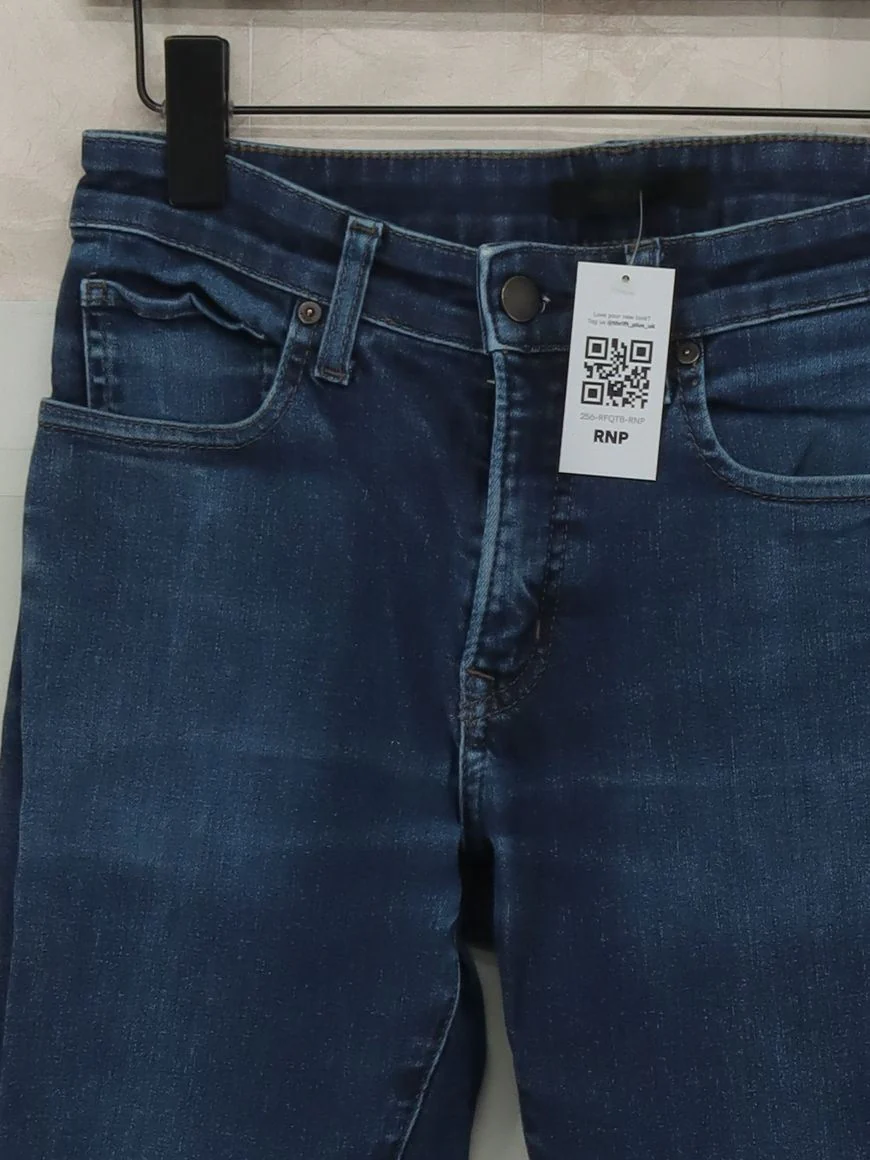 Uniqlo Women's Jeans W 29 in; L 34 in Blue Cotton with Elastane Skinny - Image 3