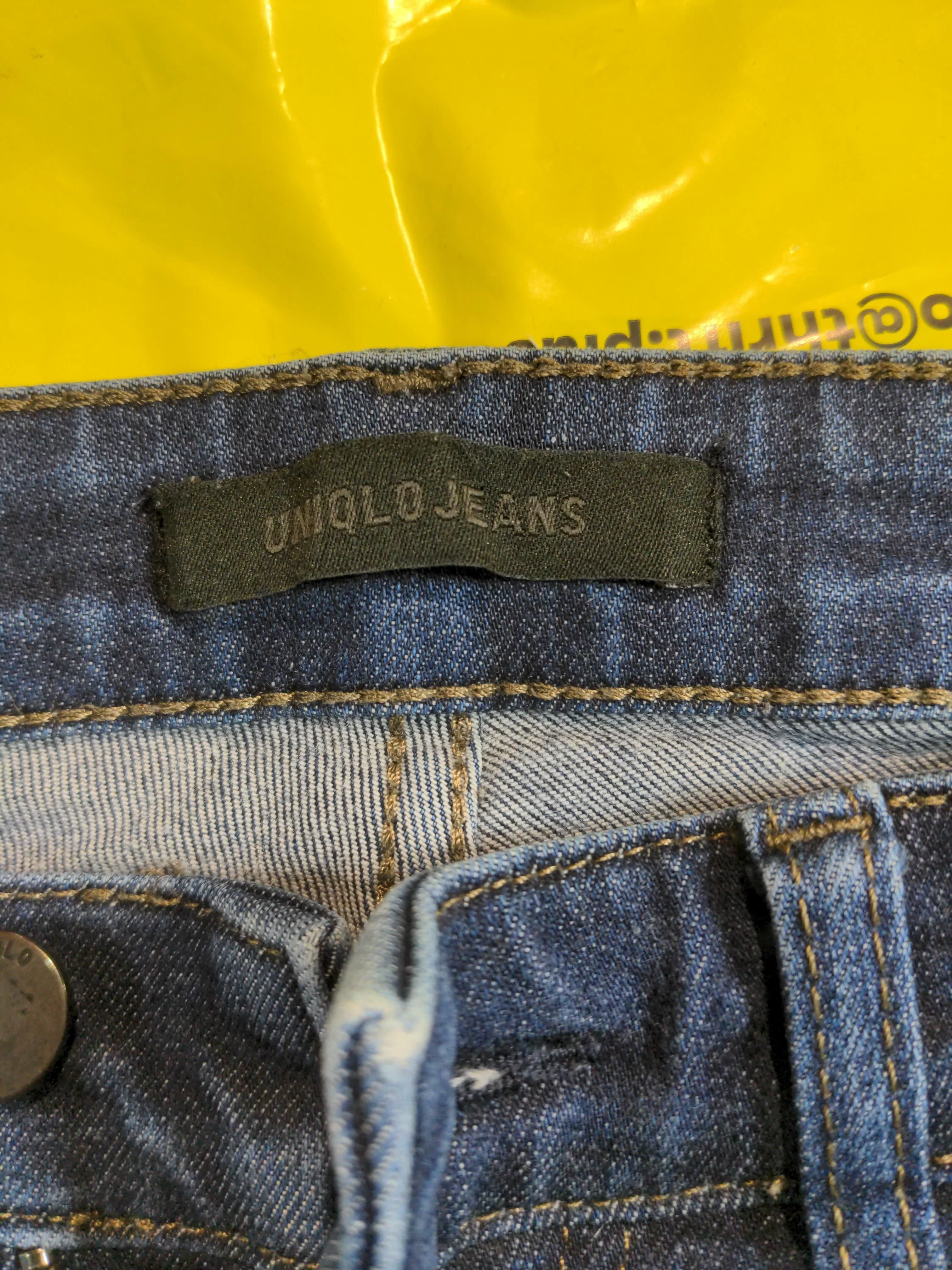 Uniqlo Women's Jeans W 29 in; L 34 in Blue Cotton with Elastane Skinny - Image 5
