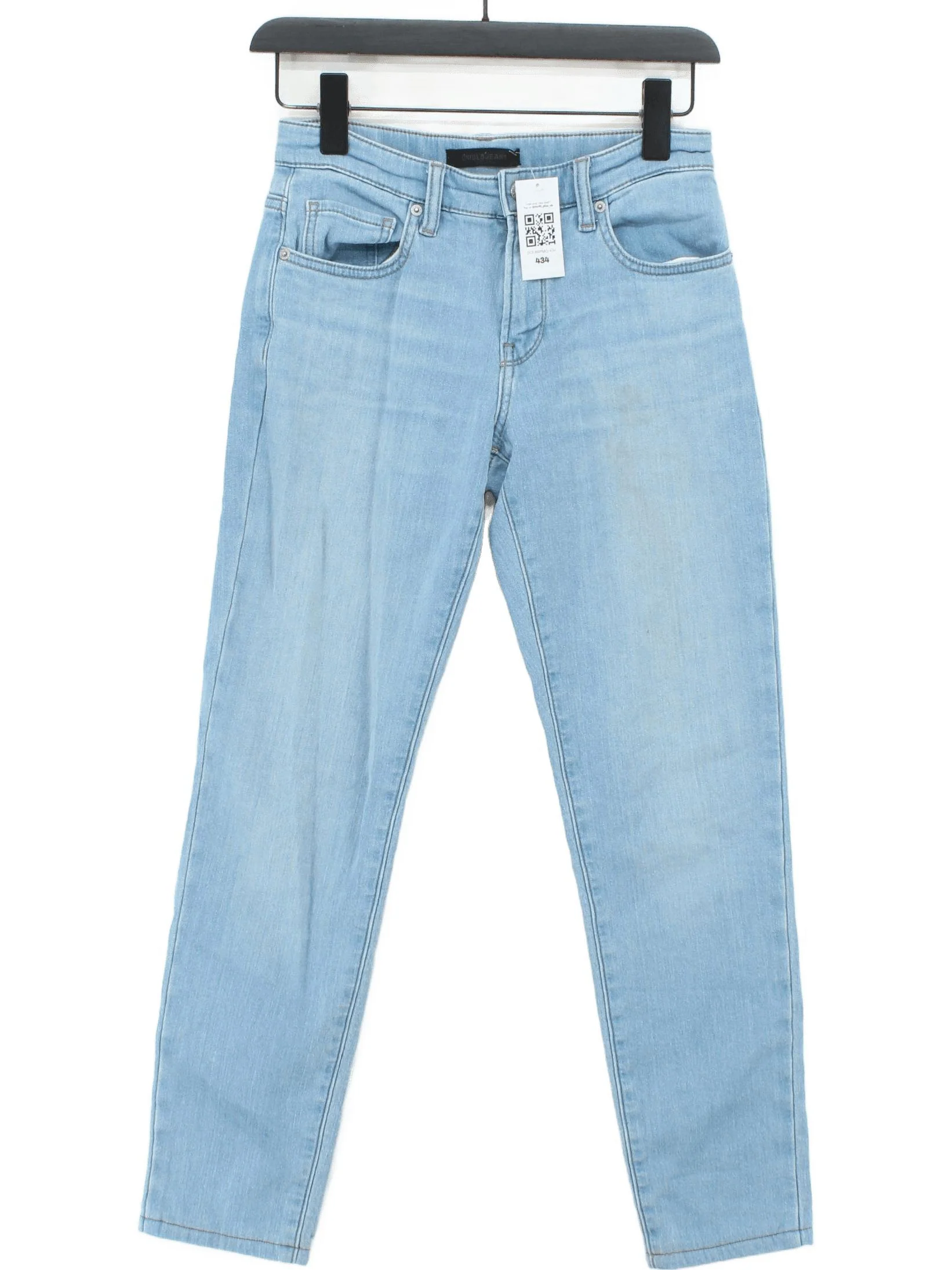 Uniqlo Women's Jeans XS Blue Cotton with Viscose, Polyester, Elastane Skinny