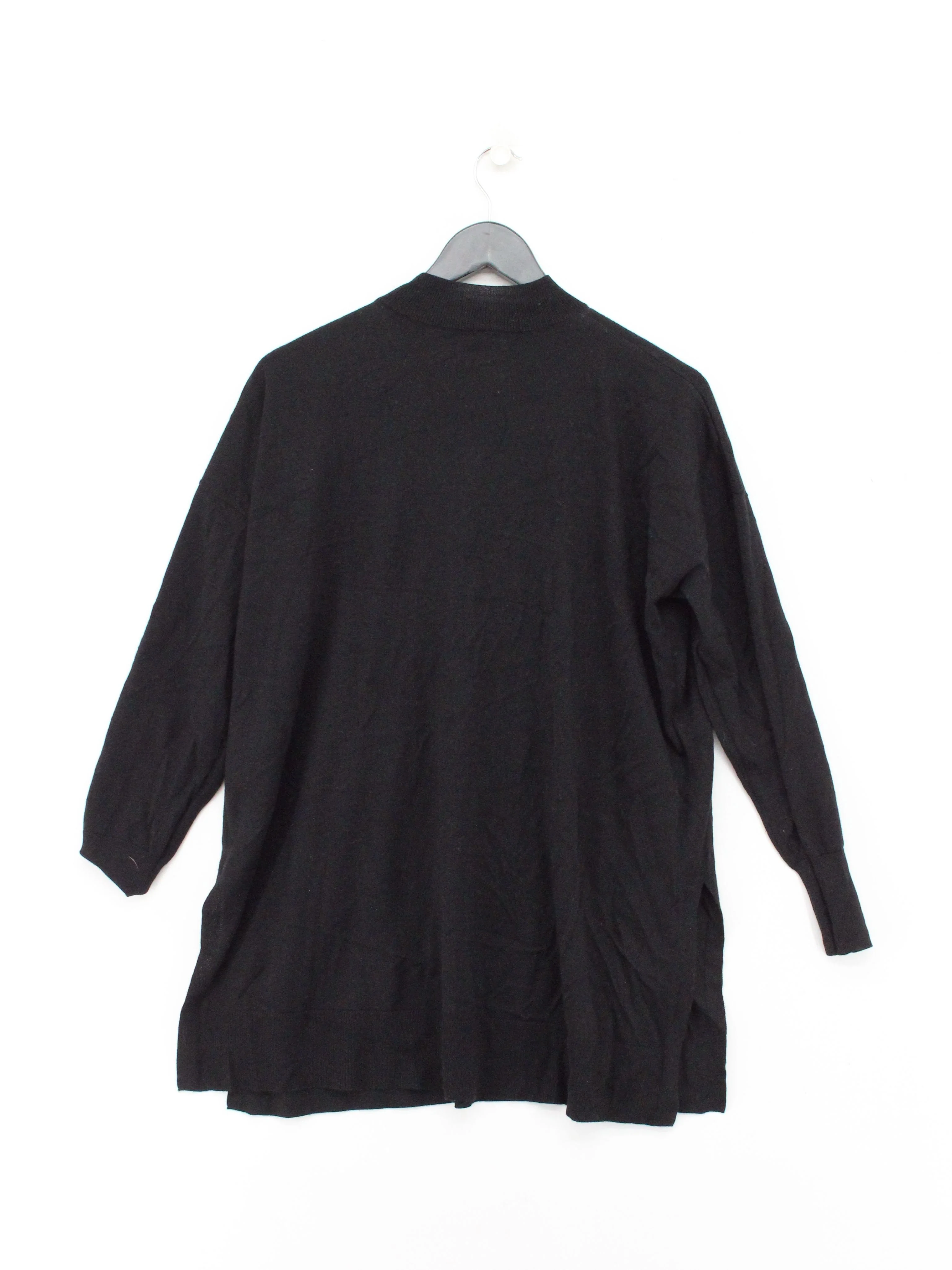 Uniqlo Women's Jumper M Black Wool with Acrylic, Polyester High Neck Pullover - Image 2
