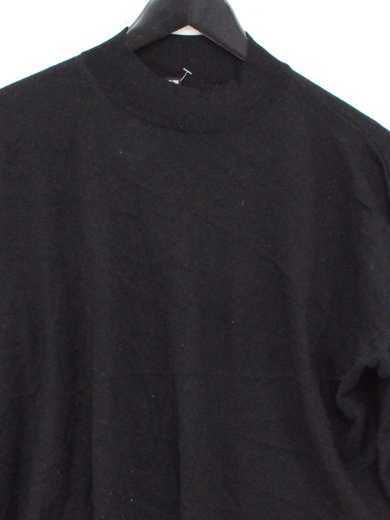 Uniqlo Women's Jumper M Black Wool with Acrylic, Polyester High Neck Pullover - Image 3