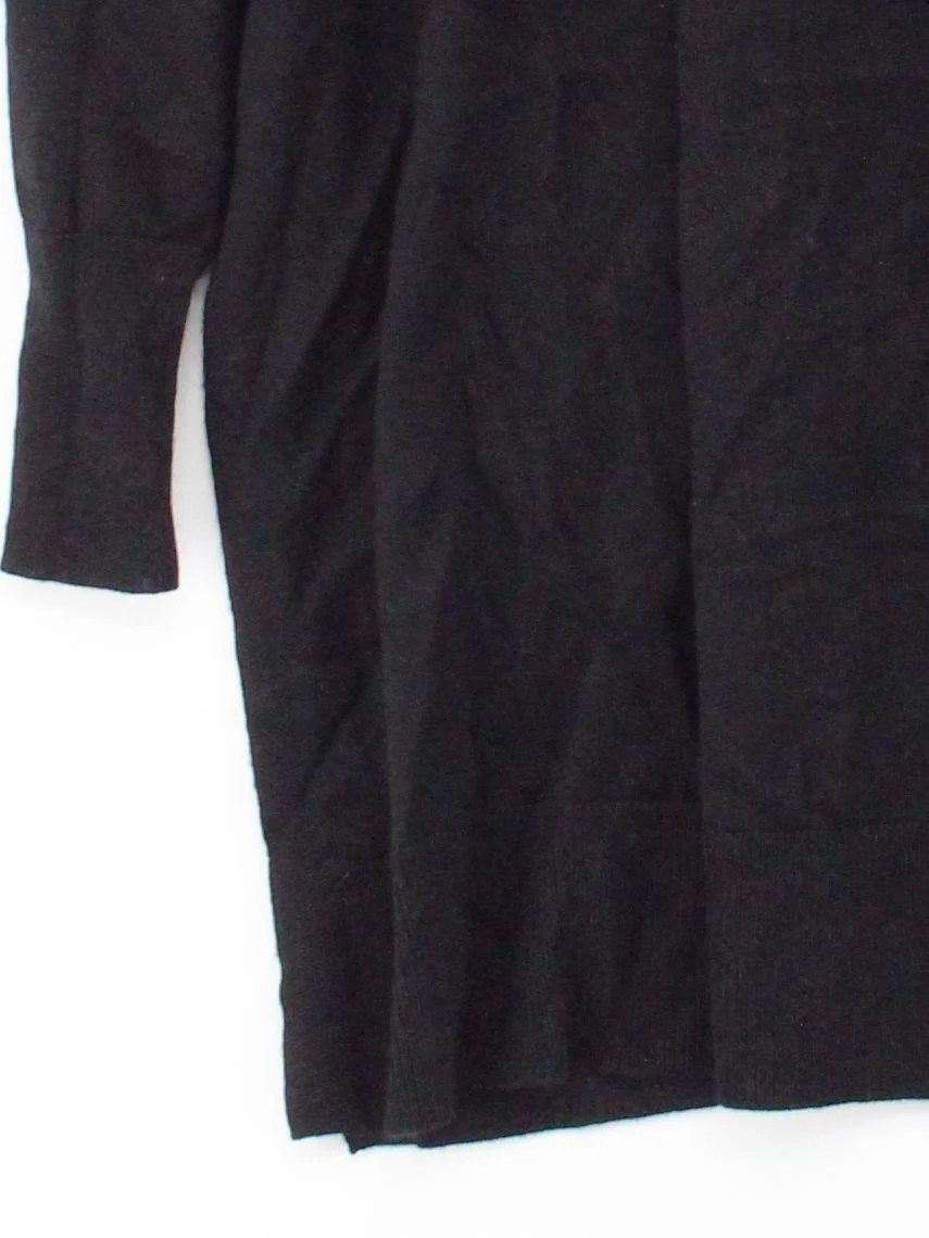 Uniqlo Women's Jumper M Black Wool with Acrylic, Polyester High Neck Pullover - Image 4