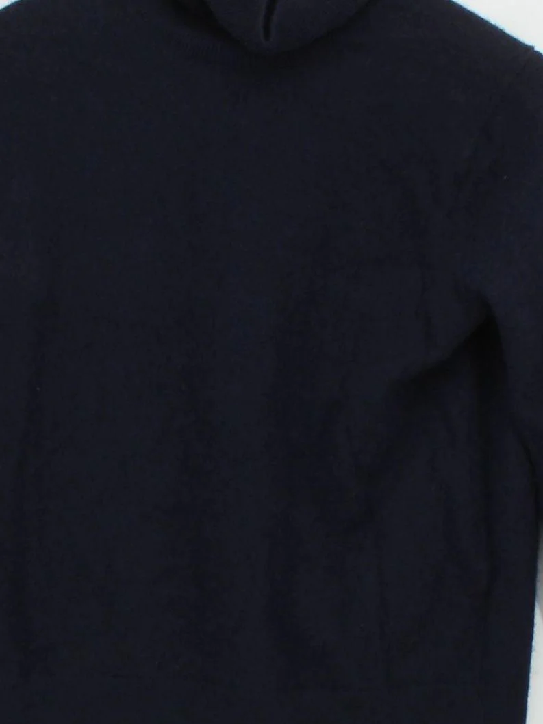 Uniqlo Women's Jumper M Blue 100% Other Roll Neck Pullover - Image 3