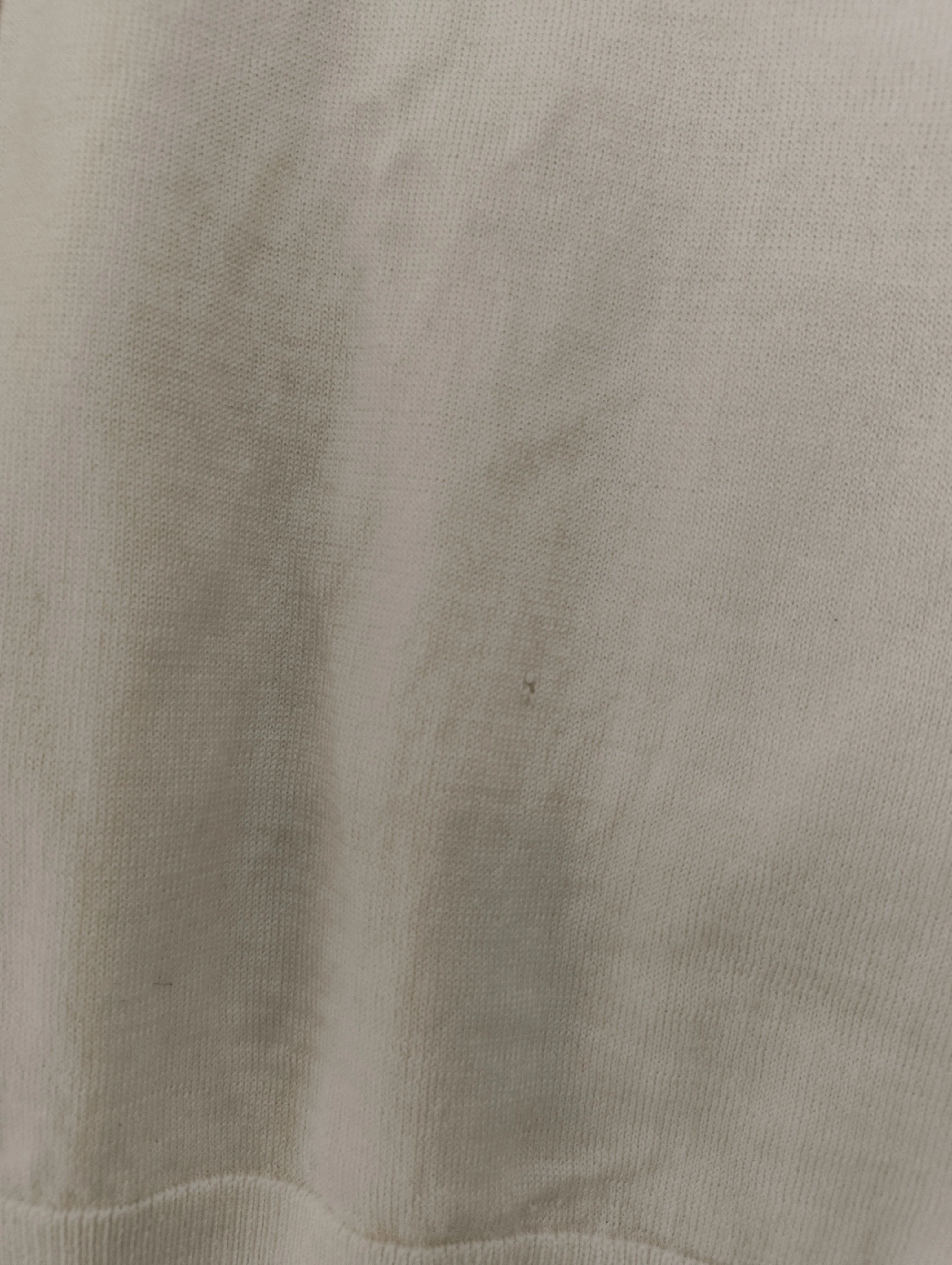 Uniqlo Women's Jumper M Cream 100% Wool Crew Neck Pullover - Image 5