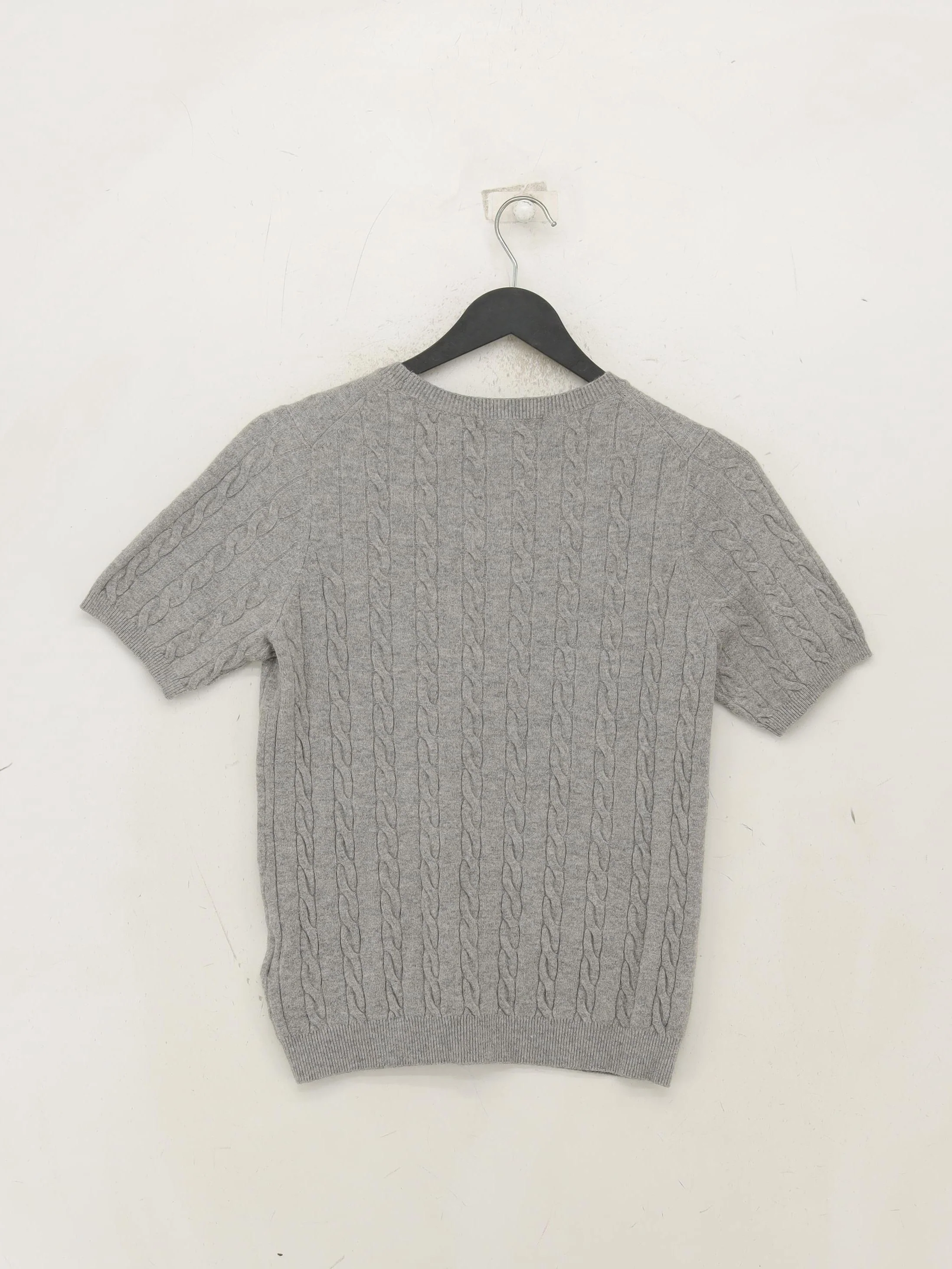 Uniqlo Women's Jumper M Grey Cotton with Polyester, Polyamide, Elastane Pullover - Image 2