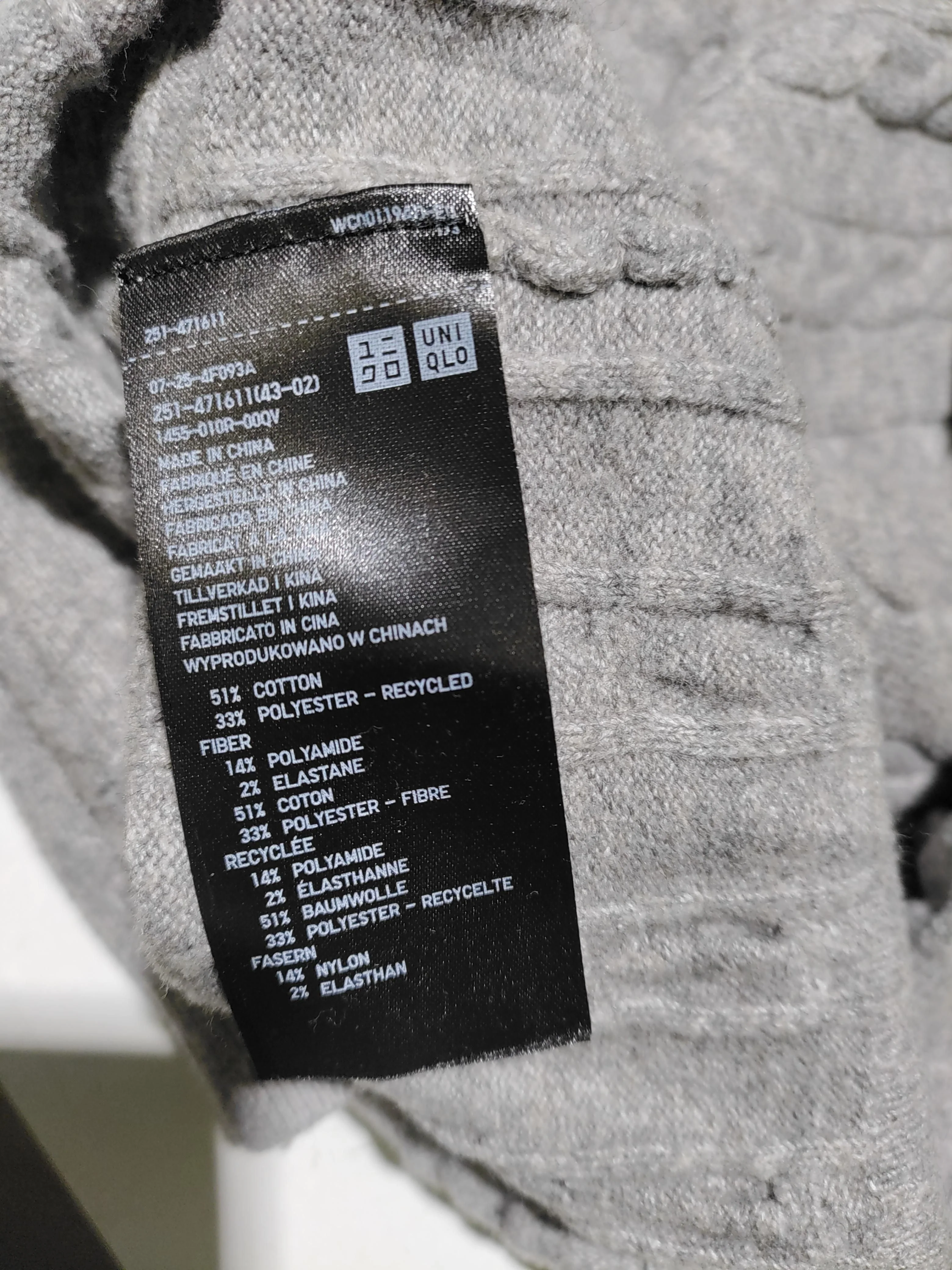 Uniqlo Women's Jumper M Grey Cotton with Polyester, Polyamide, Elastane Pullover - Image 6